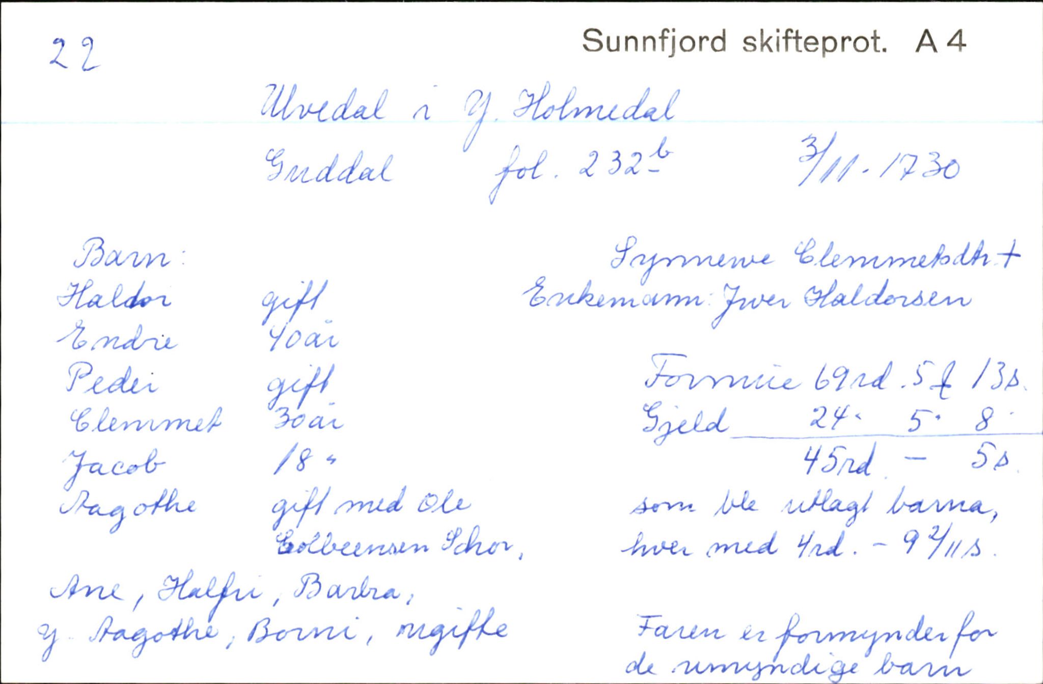 Skiftekort ved Statsarkivet i Bergen, SAB/SKIFTEKORT/003/L0003: Skifteprotokoll nr. 4-5, 1737-1751, s. 312