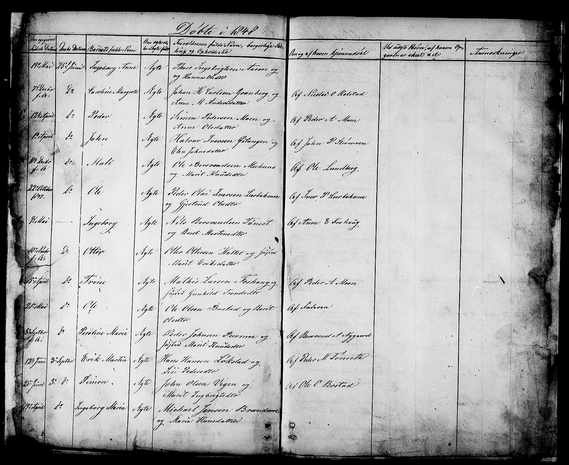 Målselv sokneprestembete, AV/SATØ-S-1311/G/Ga/Gaa/L0002kirke: Ministerialbok nr. 2, 1832-1850, s. 30-31