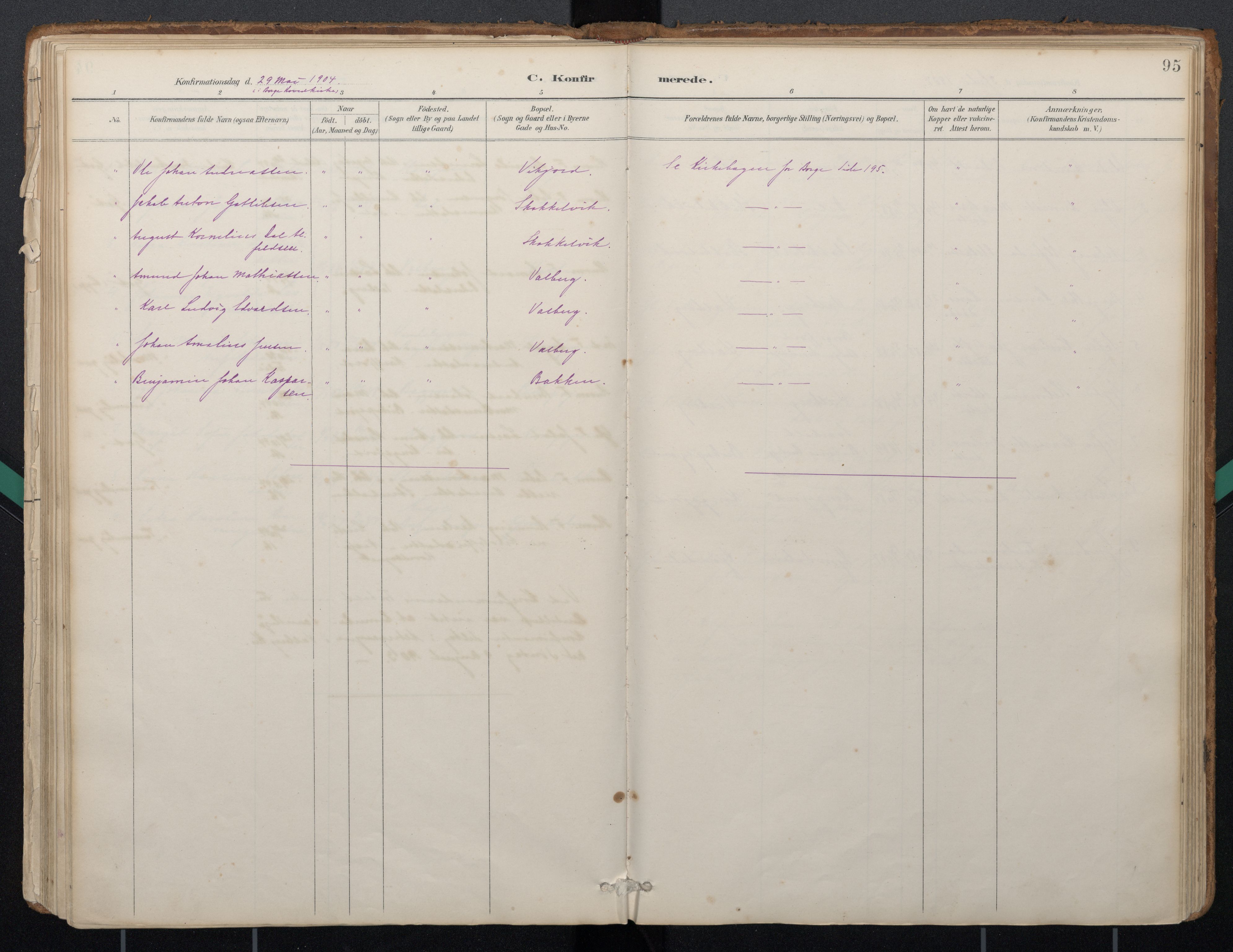 Ministerialprotokoller, klokkerbøker og fødselsregistre - Nordland, AV/SAT-A-1459/884/L1193: Ministerialbok nr. 884A01, 1888-1905, s. 95