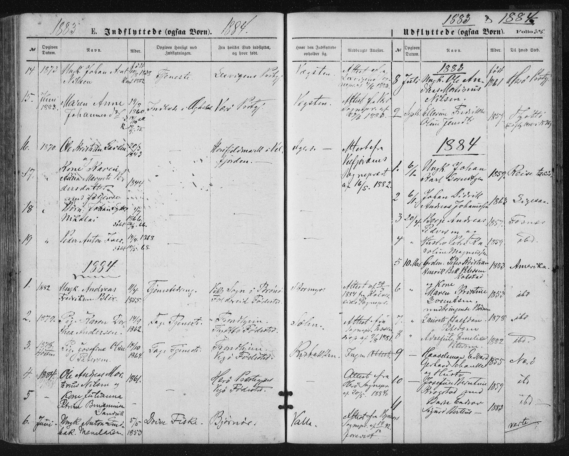 Ministerialprotokoller, klokkerbøker og fødselsregistre - Nordland, SAT/A-1459/816/L0241: Ministerialbok nr. 816A07, 1870-1885, s. 305