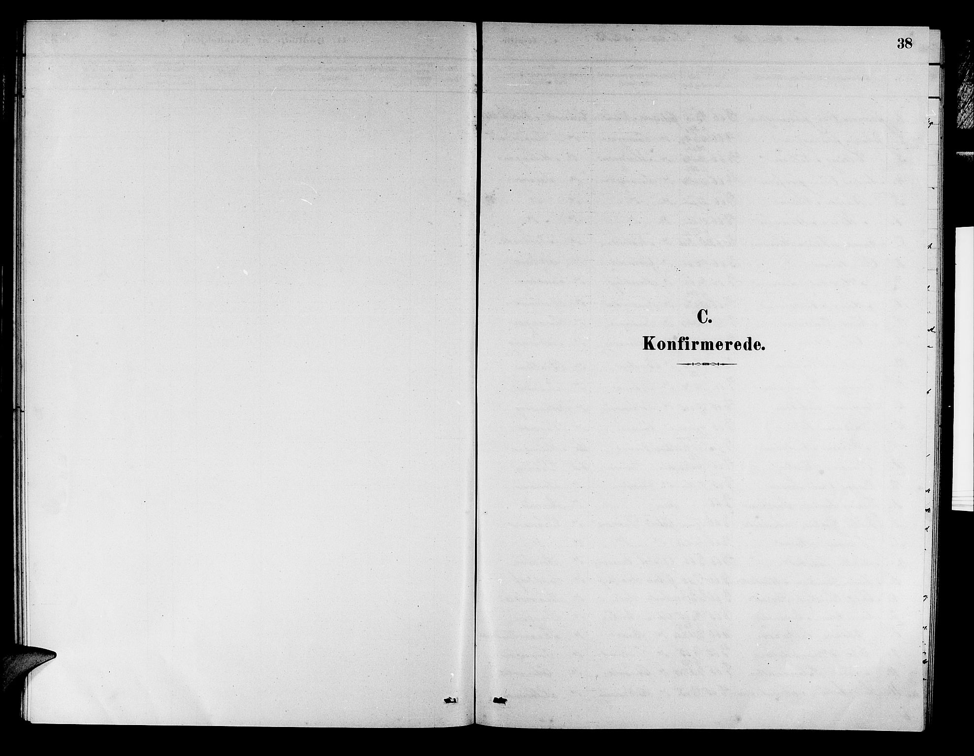 Austevoll Sokneprestembete, SAB/A-74201/H/Hab: Klokkerbok nr. A 2, 1880-1888, s. 38