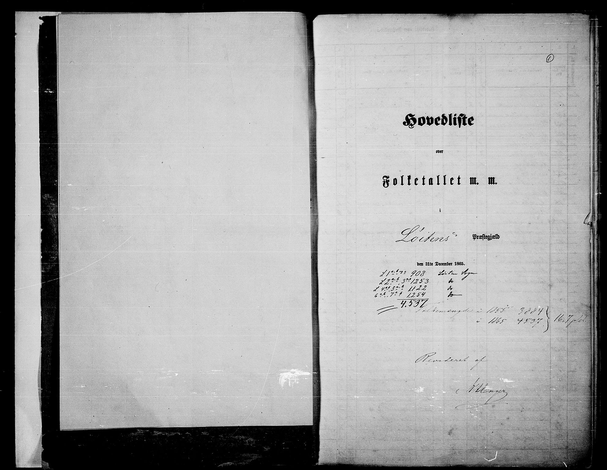RA, Folketelling 1865 for 0415P Løten prestegjeld, 1865, s. 6