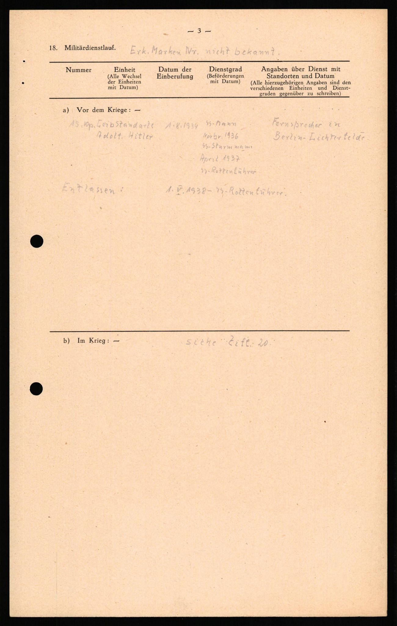 Forsvaret, Forsvarets overkommando II, AV/RA-RAFA-3915/D/Db/L0023: CI Questionaires. Tyske okkupasjonsstyrker i Norge. Tyskere., 1945-1946, s. 334