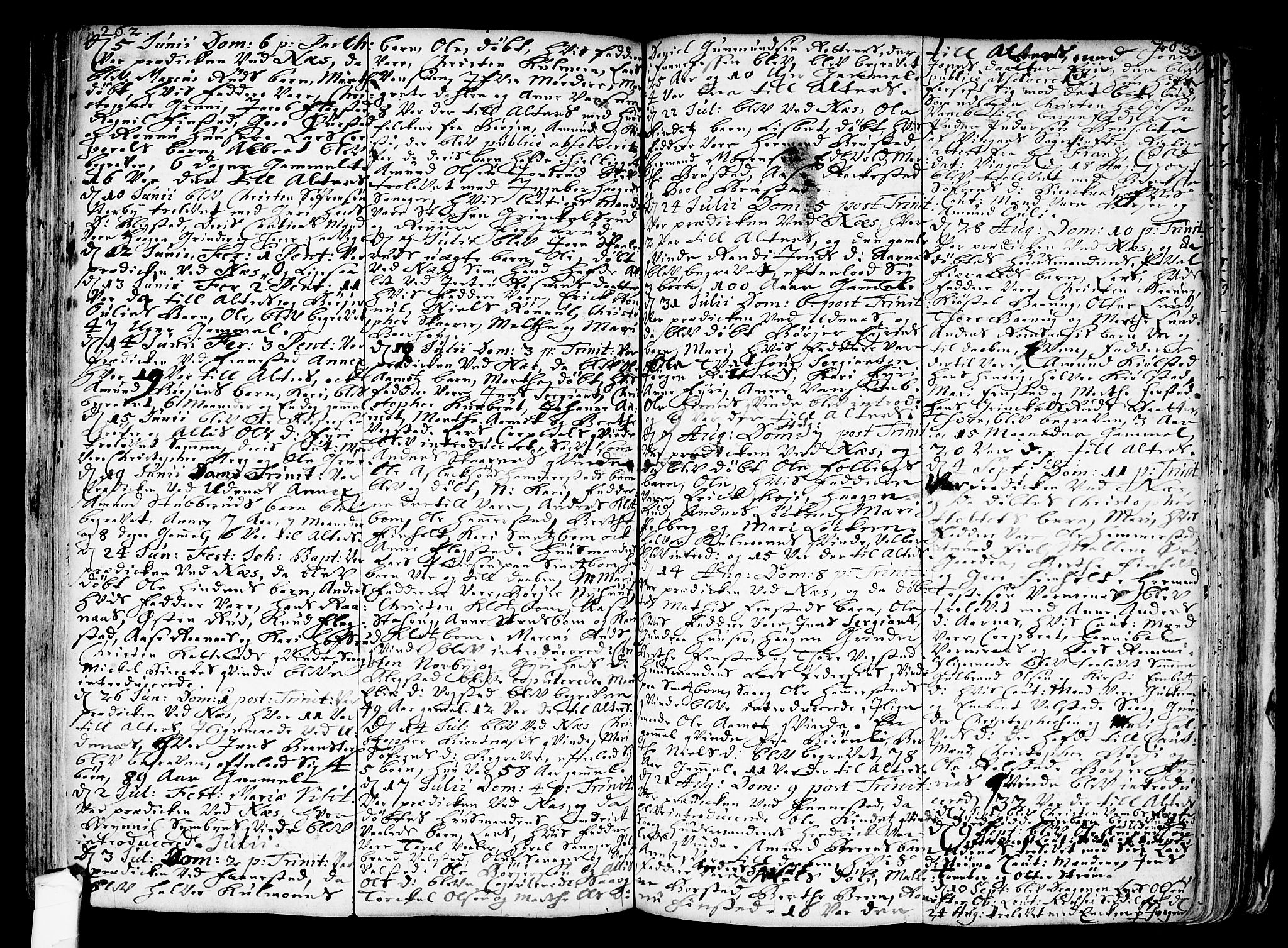 Nes prestekontor Kirkebøker, AV/SAO-A-10410/F/Fa/L0001: Ministerialbok nr. I 1, 1689-1716, s. 262-263