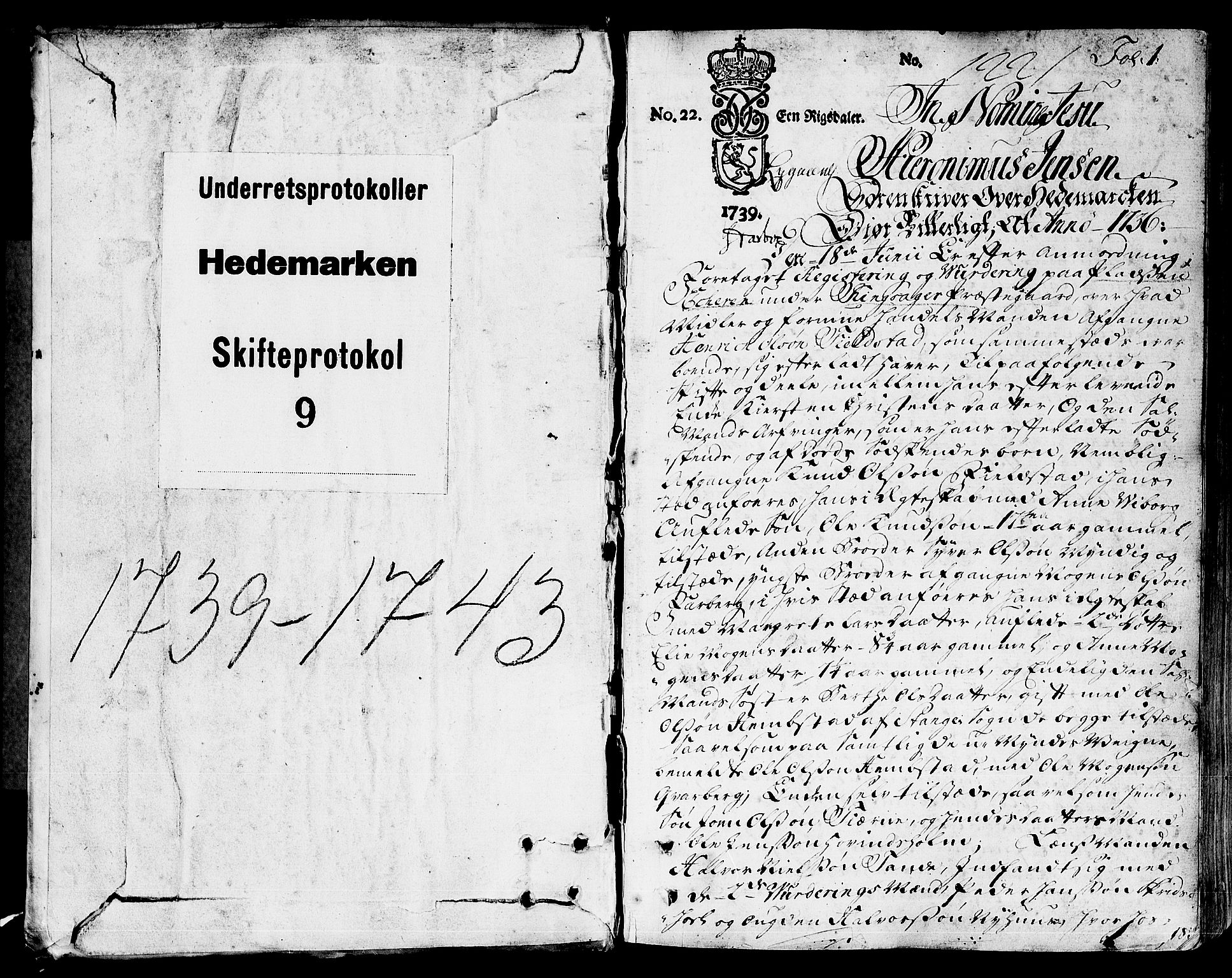 Hedemarken sorenskriveri, SAH/TING-034/J/Ja/L0011: Skifteprotokoll, 1736-1743, s. 0b-1a