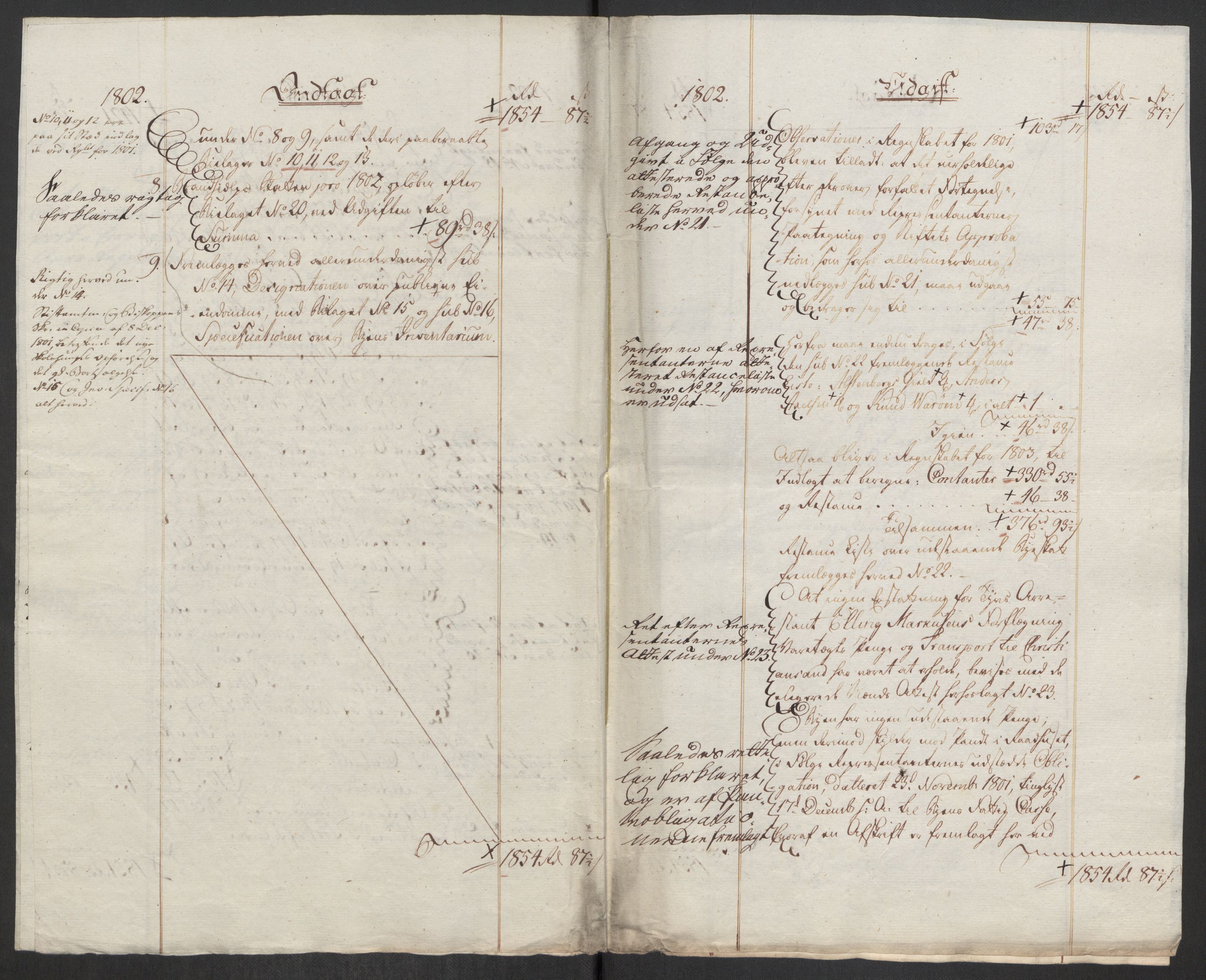 Danske Kanselli 1800-1814, AV/RA-EA-3024/K/Kk/Kka/Kkac/L0236: Kjøpstadregnskap Øster Risør, 1801-1804, s. 346