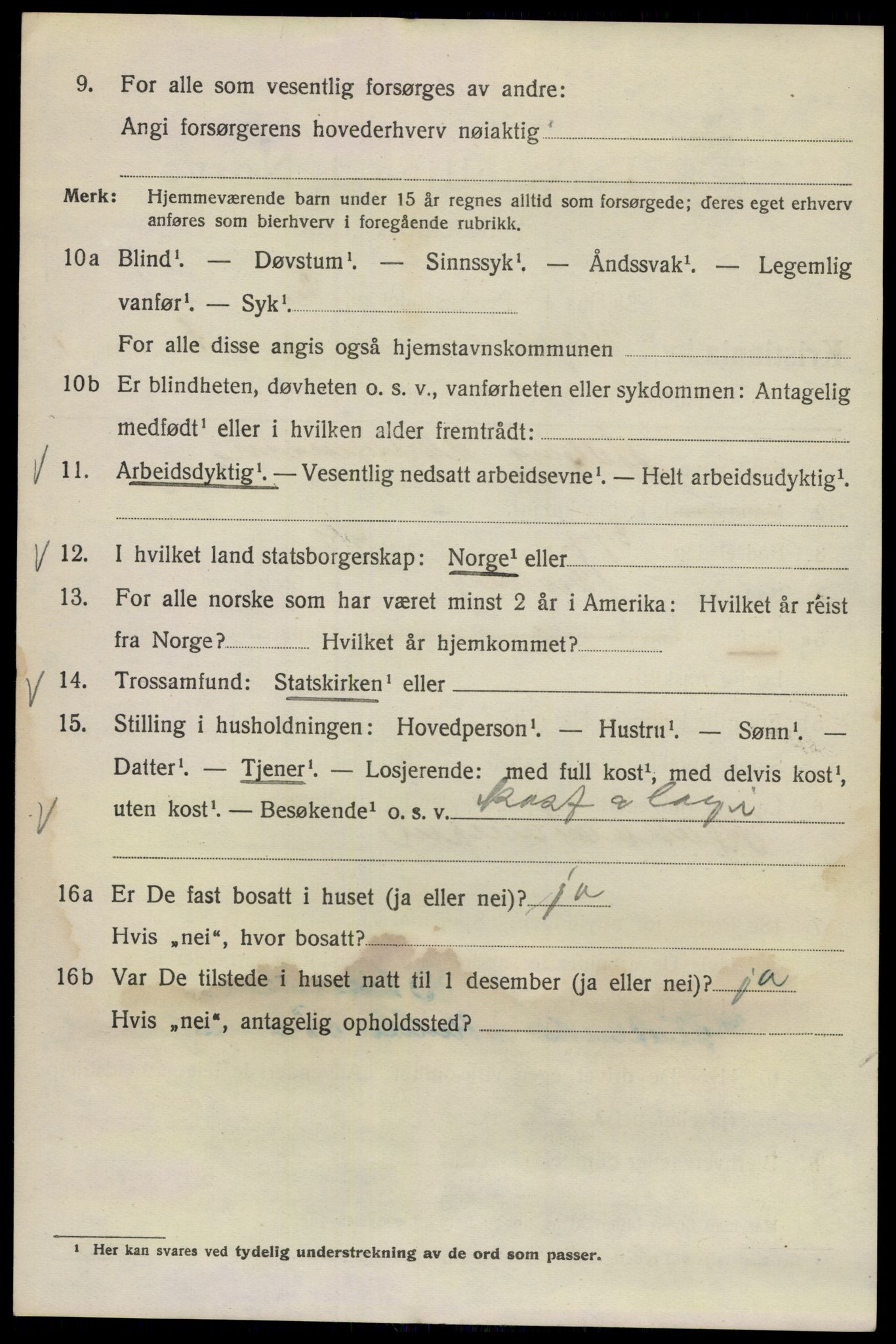 SAO, Folketelling 1920 for 0301 Kristiania kjøpstad, 1920, s. 406206