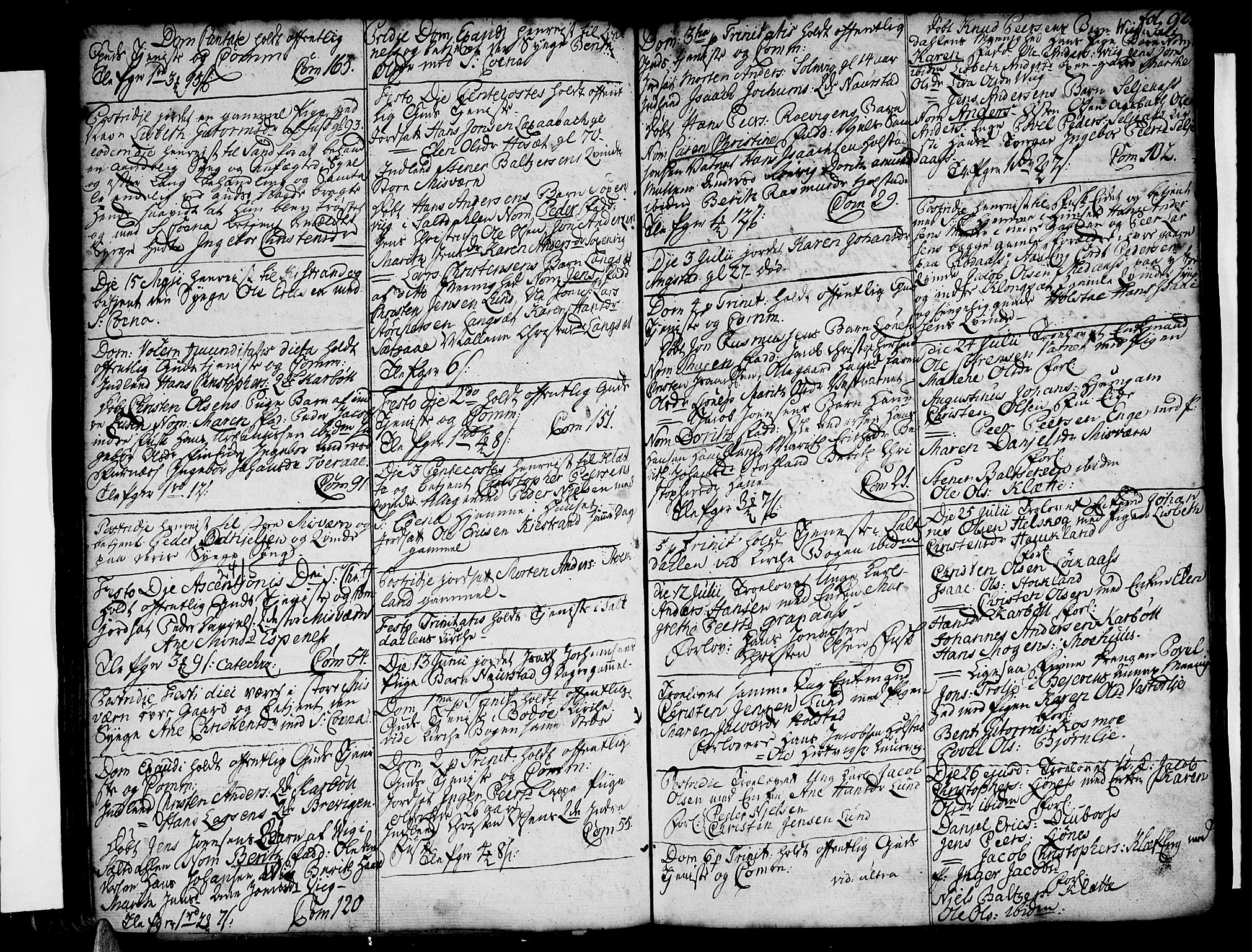 Ministerialprotokoller, klokkerbøker og fødselsregistre - Nordland, AV/SAT-A-1459/852/L0735: Ministerialbok nr. 852A05, 1762-1820, s. 92