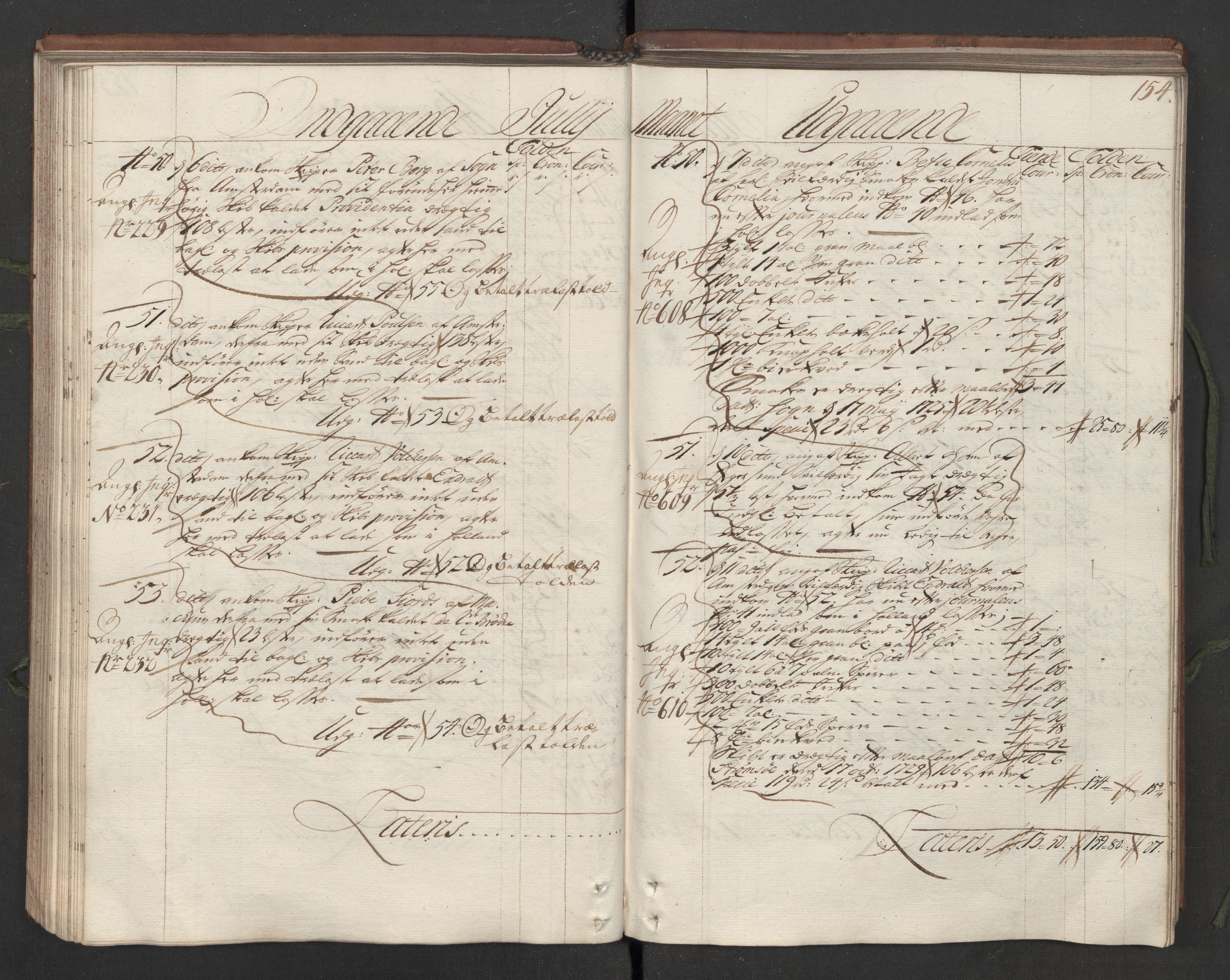 Generaltollkammeret, tollregnskaper, RA/EA-5490/R05/L0012/0001: Tollregnskaper Moss, Son, Krokstad / Hovedtollbok, 1731, s. 153b-154a