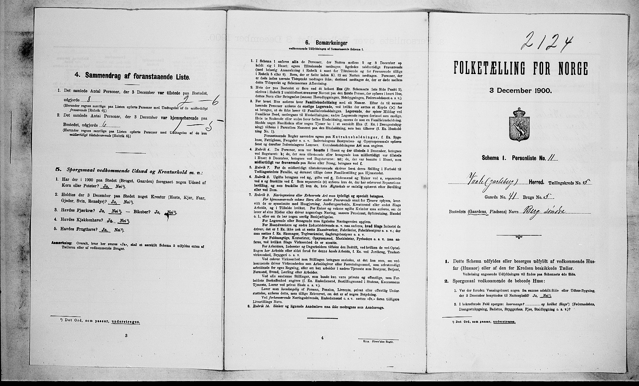 RA, Folketelling 1900 for 0716 Våle herred, 1900, s. 586