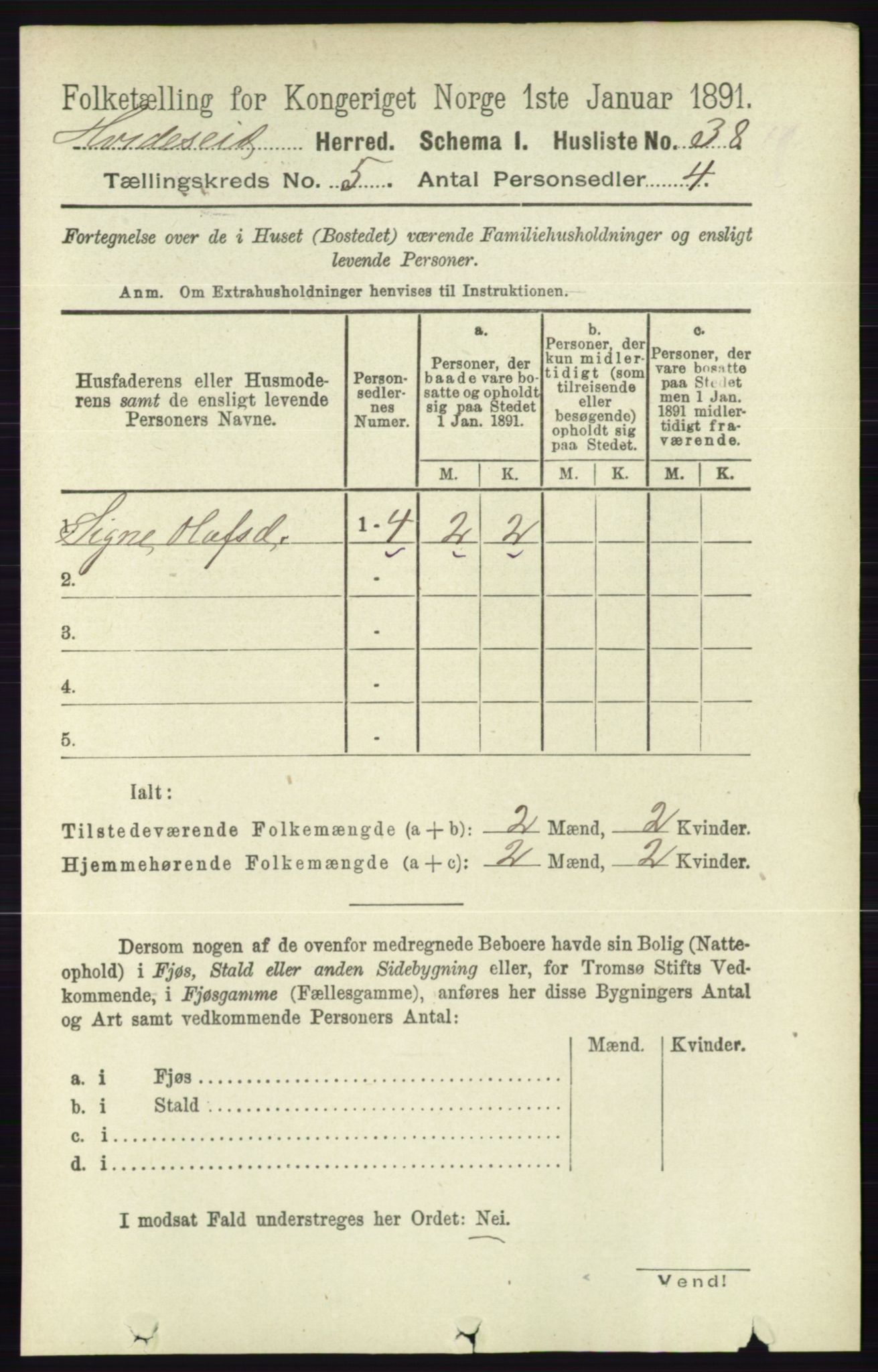 RA, Folketelling 1891 for 0829 Kviteseid herred, 1891, s. 899