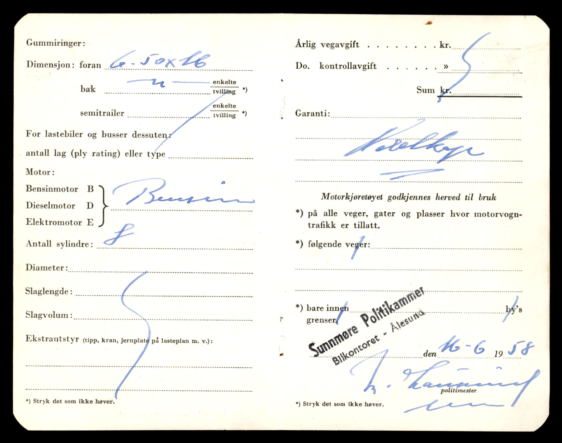 Møre og Romsdal vegkontor - Ålesund trafikkstasjon, AV/SAT-A-4099/F/Fe/L0022: Registreringskort for kjøretøy T 10584 - T 10694, 1927-1998, s. 1492