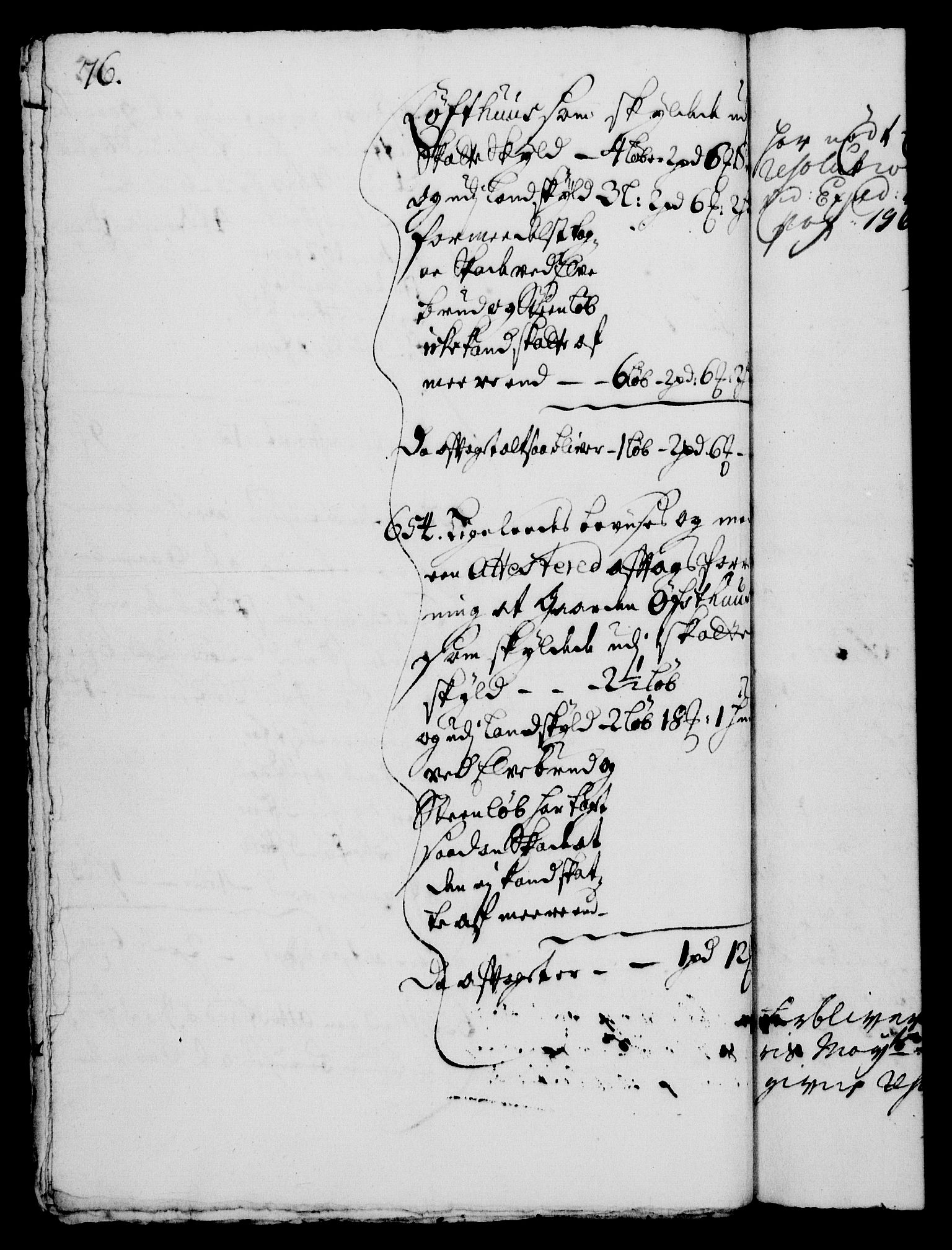 Rentekammeret, Kammerkanselliet, RA/EA-3111/G/Gh/Gha/L0003: Norsk ekstraktmemorialprotokoll, sak. 600-765 (merket RK 53.48), 1720-1721, s. 76