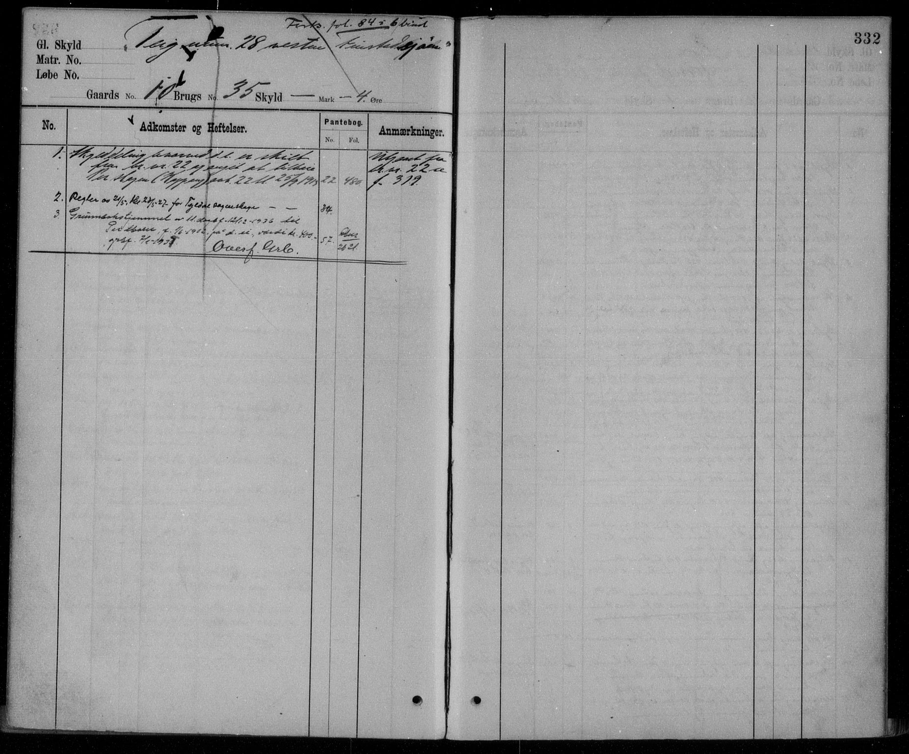 Nord-Østerdal tingrett, AV/SAH-TING-020/H/Ha/Hag/L0037: Panteregister nr. 1, 1896, s. 332