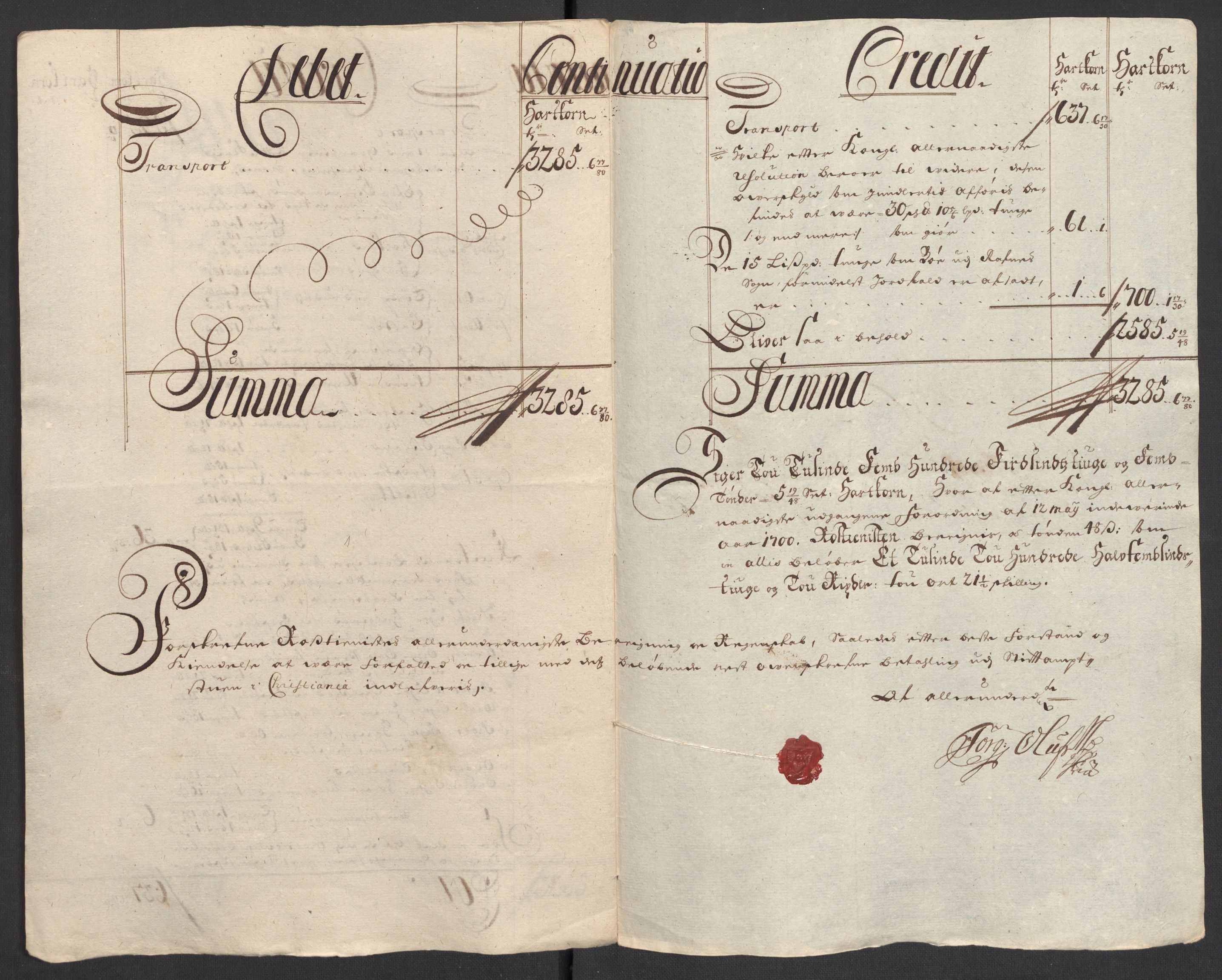 Rentekammeret inntil 1814, Reviderte regnskaper, Fogderegnskap, AV/RA-EA-4092/R32/L1869: Fogderegnskap Jarlsberg grevskap, 1700-1701, s. 24