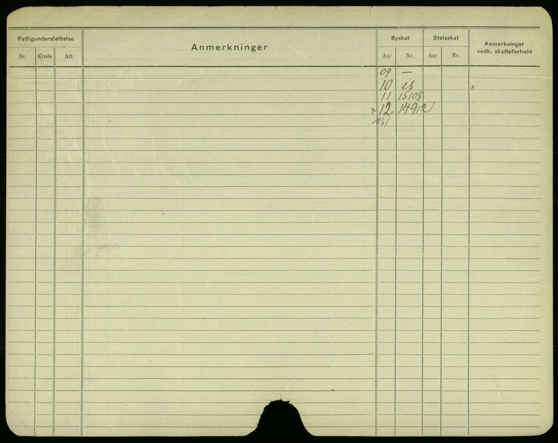 Oslo folkeregister, Registerkort, AV/SAO-A-11715/F/Fa/Fac/L0003: Menn, 1906-1914, s. 927b