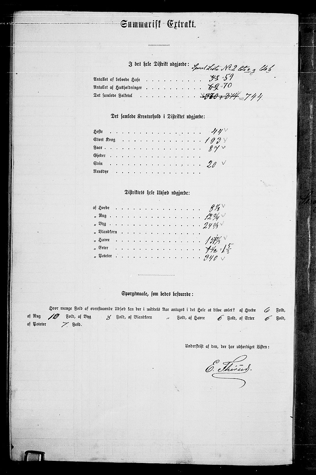 RA, Folketelling 1865 for 0215L Drøbak prestegjeld, Frogn sokn, 1865, s. 52