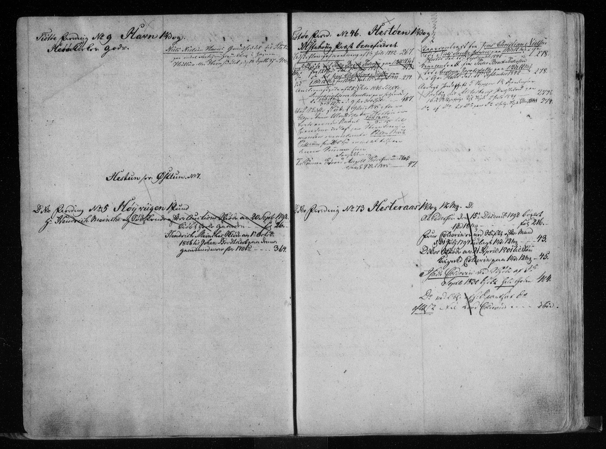 Helgeland sorenskriveri, SAT/A-0004/2/2A/L0004: Panteregister nr. 4, 1792-1845