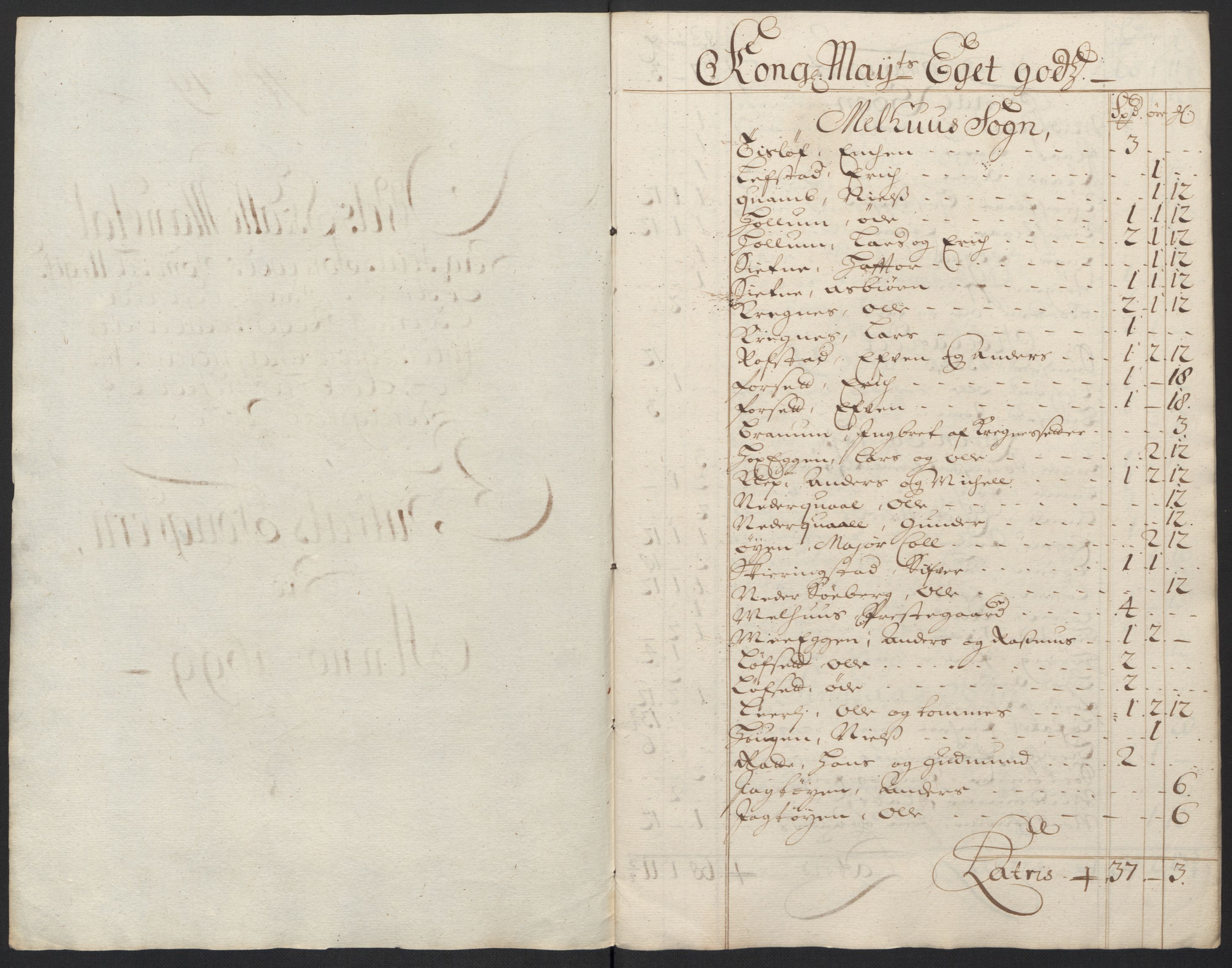 Rentekammeret inntil 1814, Reviderte regnskaper, Fogderegnskap, RA/EA-4092/R60/L3949: Fogderegnskap Orkdal og Gauldal, 1699, s. 378