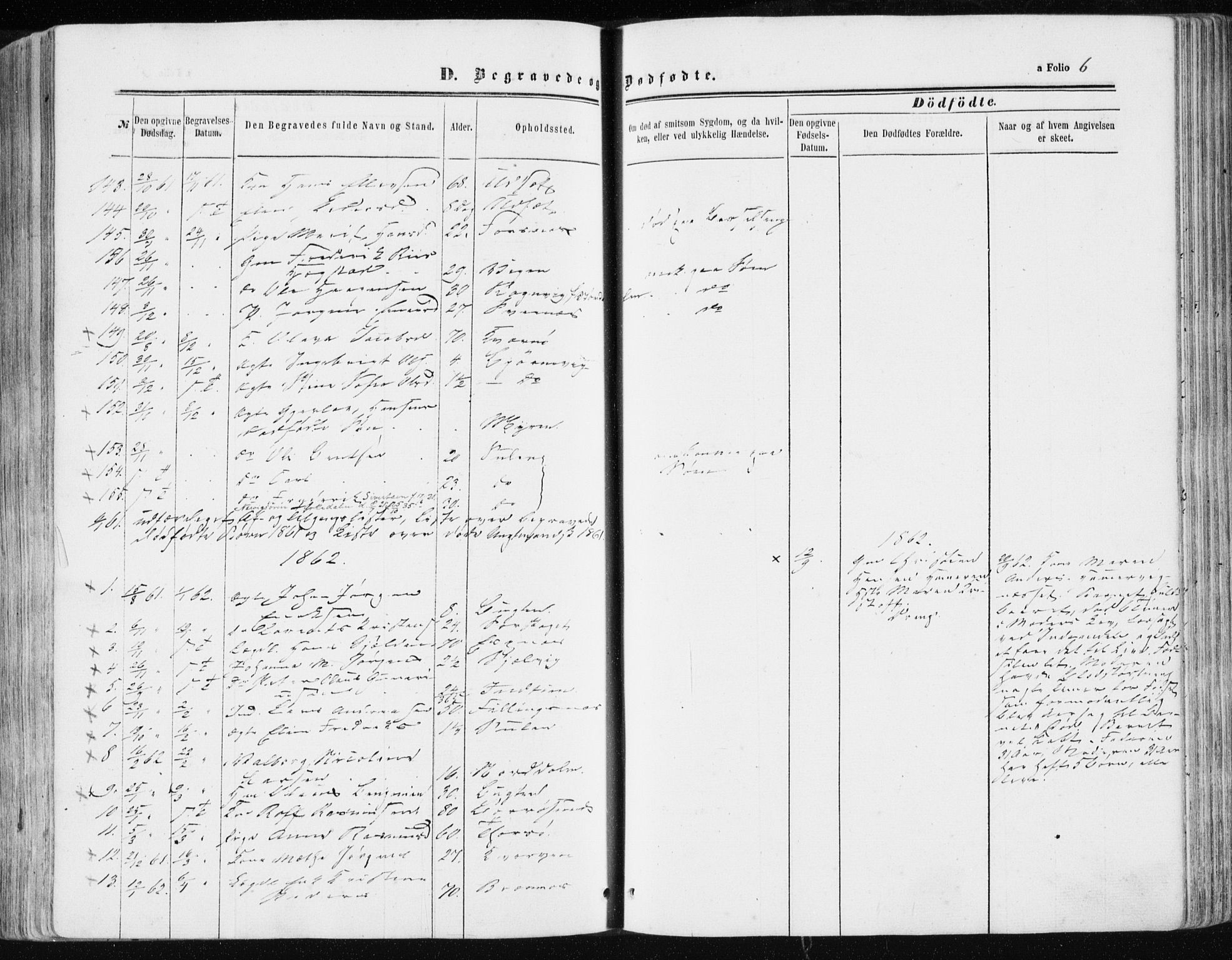 Ministerialprotokoller, klokkerbøker og fødselsregistre - Sør-Trøndelag, SAT/A-1456/634/L0531: Ministerialbok nr. 634A07, 1861-1870, s. 6