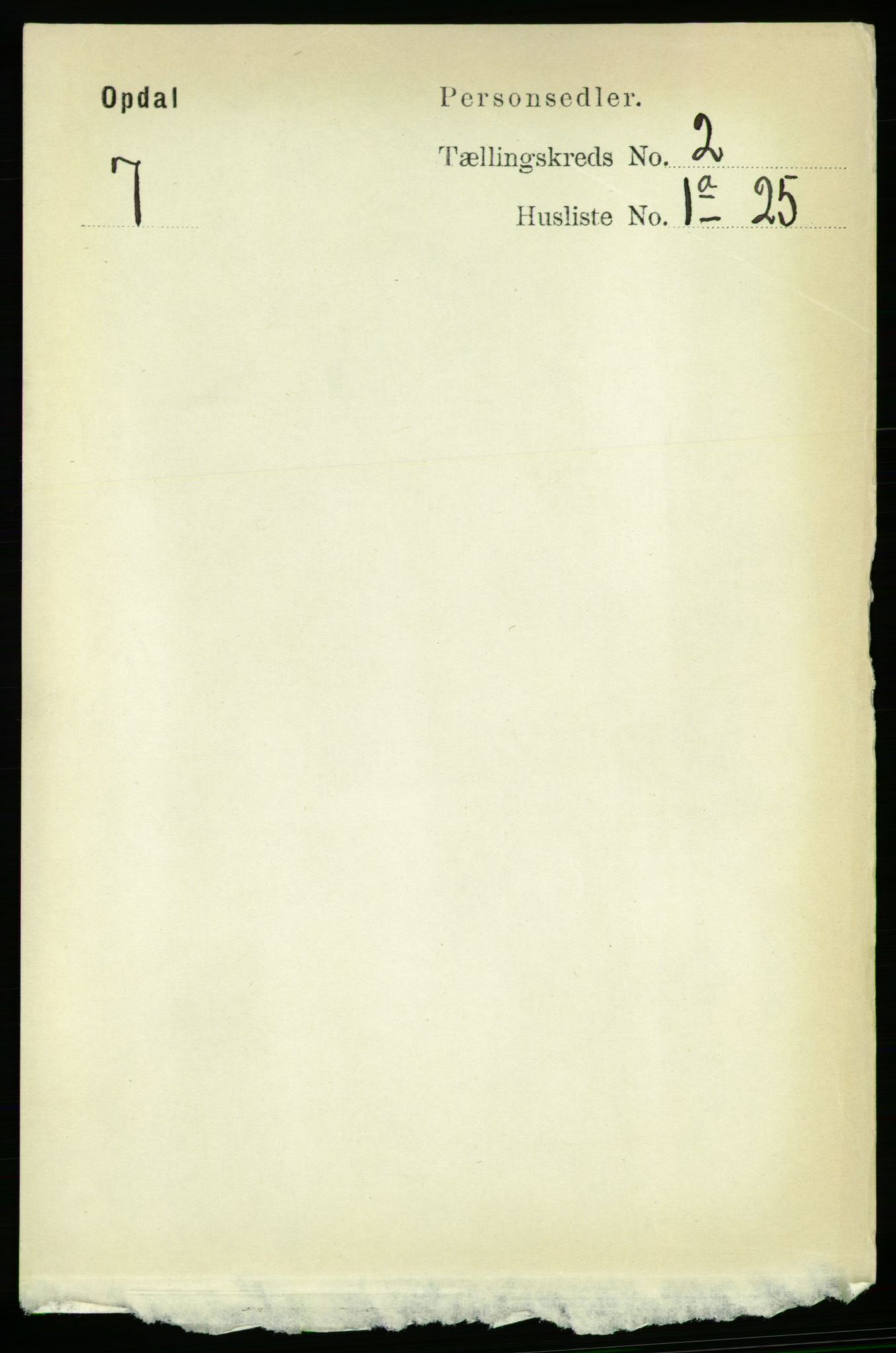 RA, Folketelling 1891 for 1634 Oppdal herred, 1891, s. 731