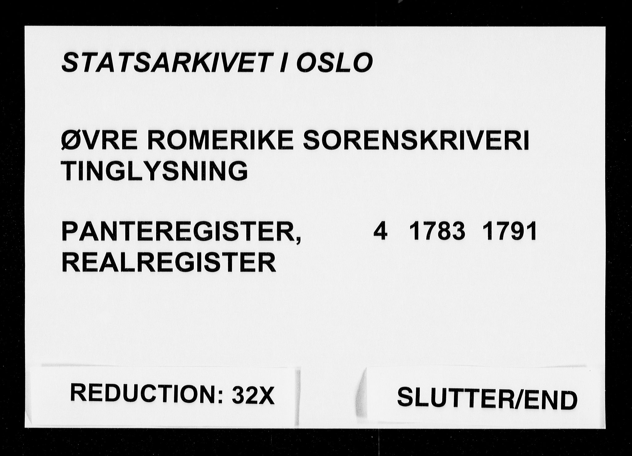 Øvre Romerike sorenskriveri, SAO/A-10649/G/Ga/Gaa/L0004: Panteregister nr. 4, 1783-1791