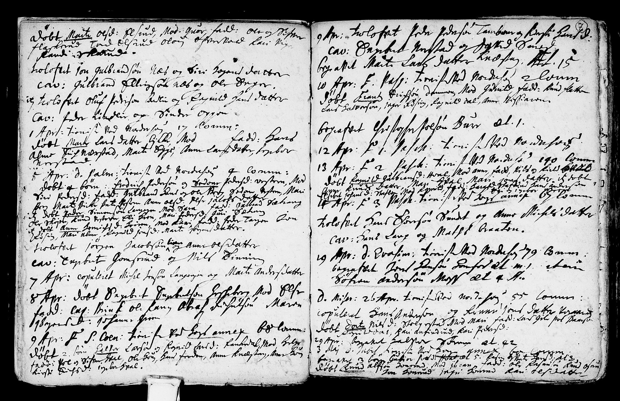 Norderhov kirkebøker, AV/SAKO-A-237/F/Fa/L0001: Ministerialbok nr. 1, 1704-1716, s. 7