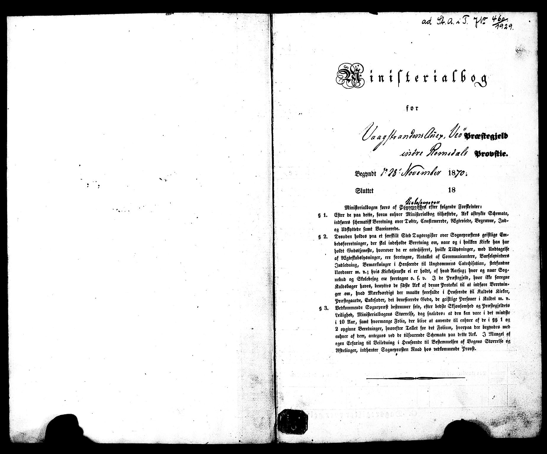 Ministerialprotokoller, klokkerbøker og fødselsregistre - Møre og Romsdal, SAT/A-1454/550/L0618: Klokkerbok nr. 550C01, 1870-1927