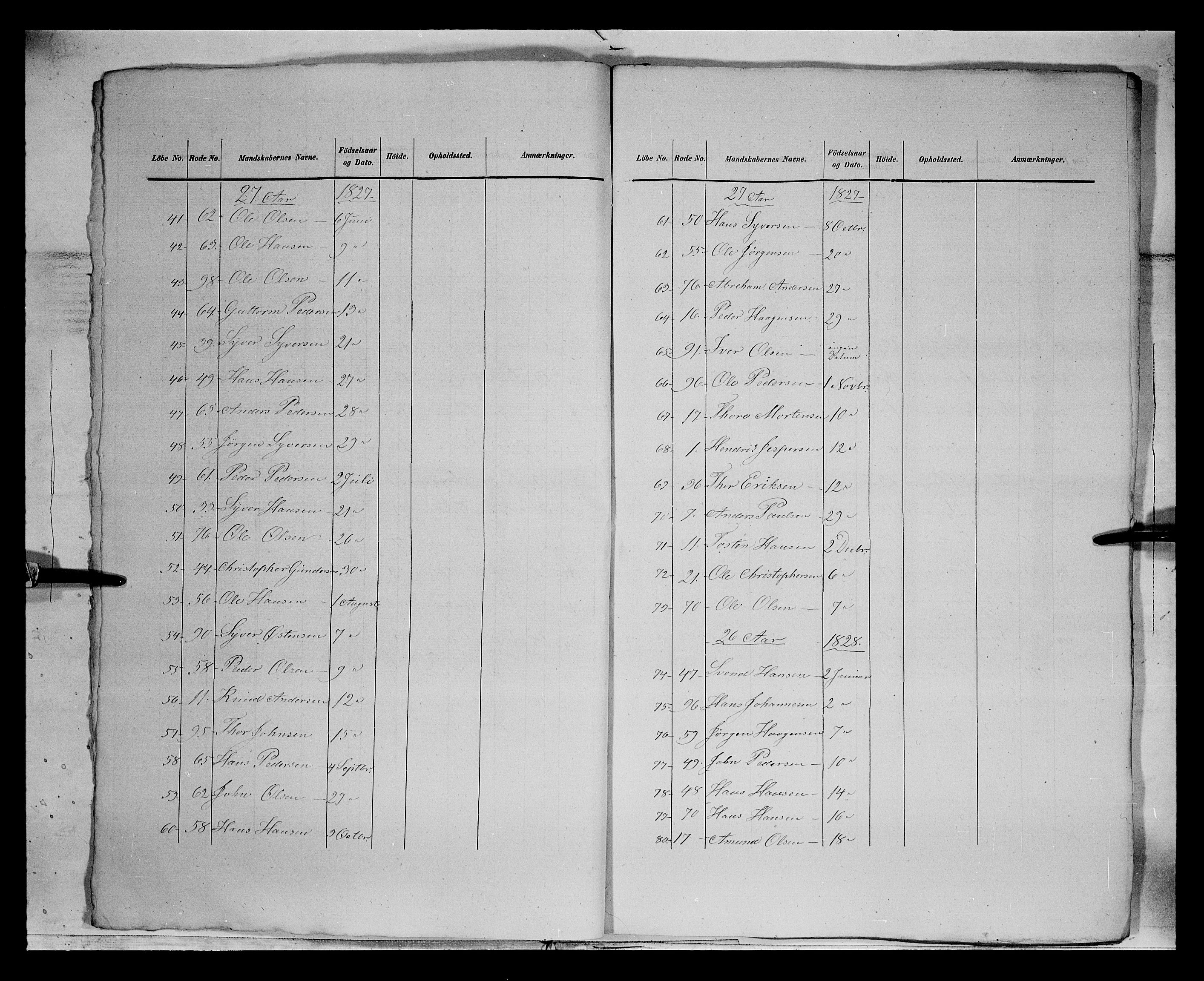 Fylkesmannen i Oppland, AV/SAH-FYO-002/1/K/Ka/L1152: Gudbrandsdalen nasjonale musketérkorps - Lesjeske kompani, 1818-1860, s. 4289