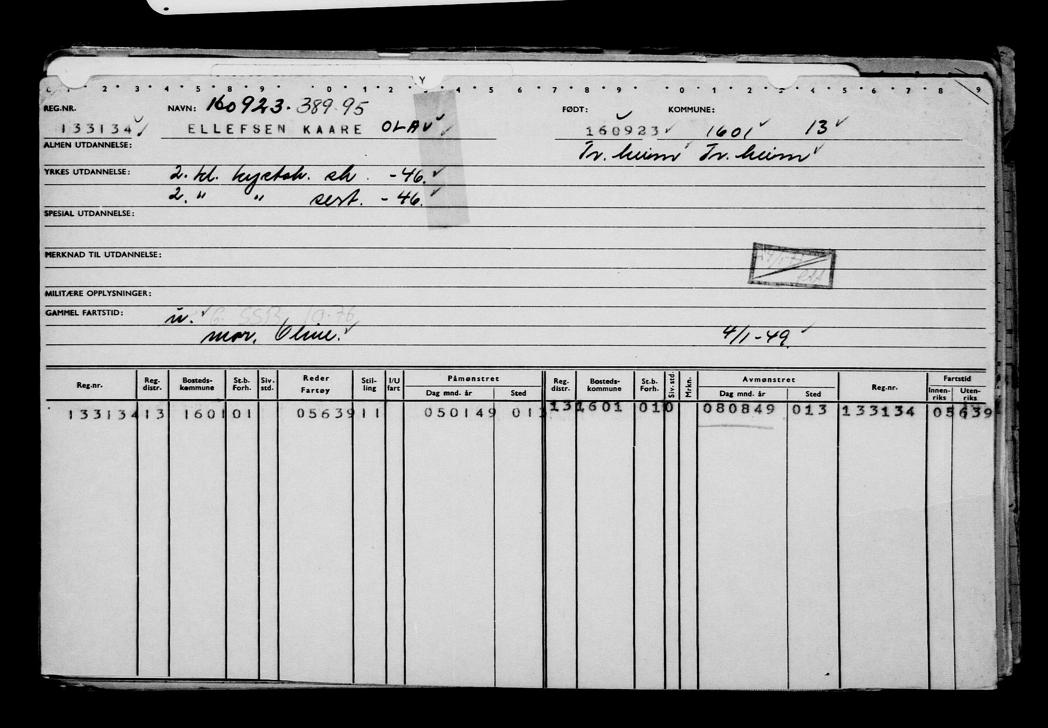 Direktoratet for sjømenn, AV/RA-S-3545/G/Gb/L0223: Hovedkort, 1923, s. 36