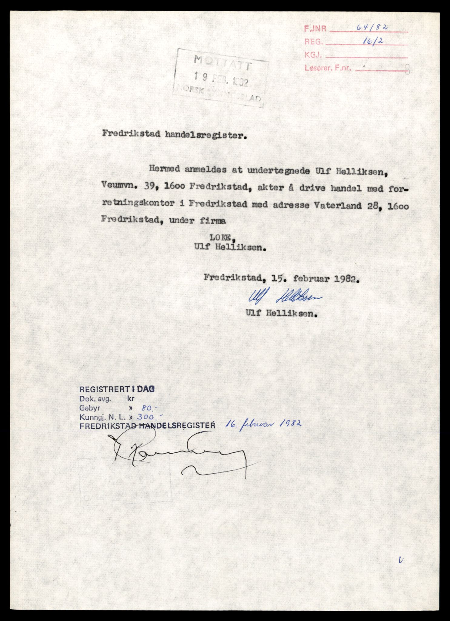 Fredrikstad tingrett, SAT/A-10473/K/Kb/Kbb/L0035: Enkeltmannsforetak, aksjeselskap og andelslag, Lo-Lø, 1944-1990, s. 3