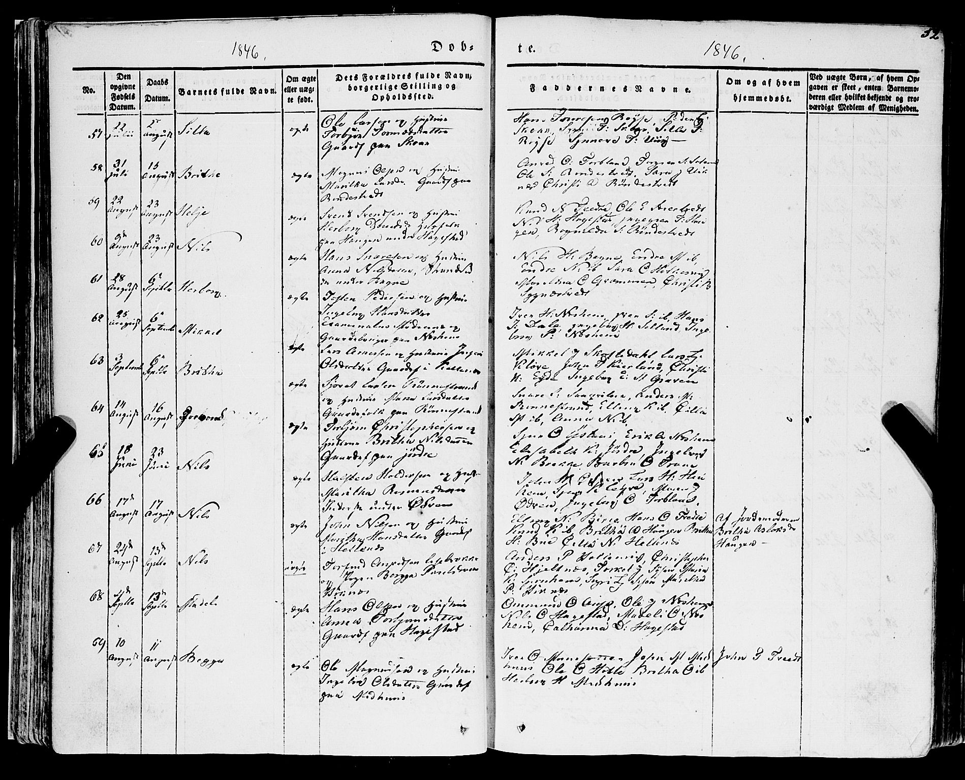 Ulvik sokneprestembete, AV/SAB-A-78801/H/Haa: Ministerialbok nr. A 12, 1839-1853, s. 52