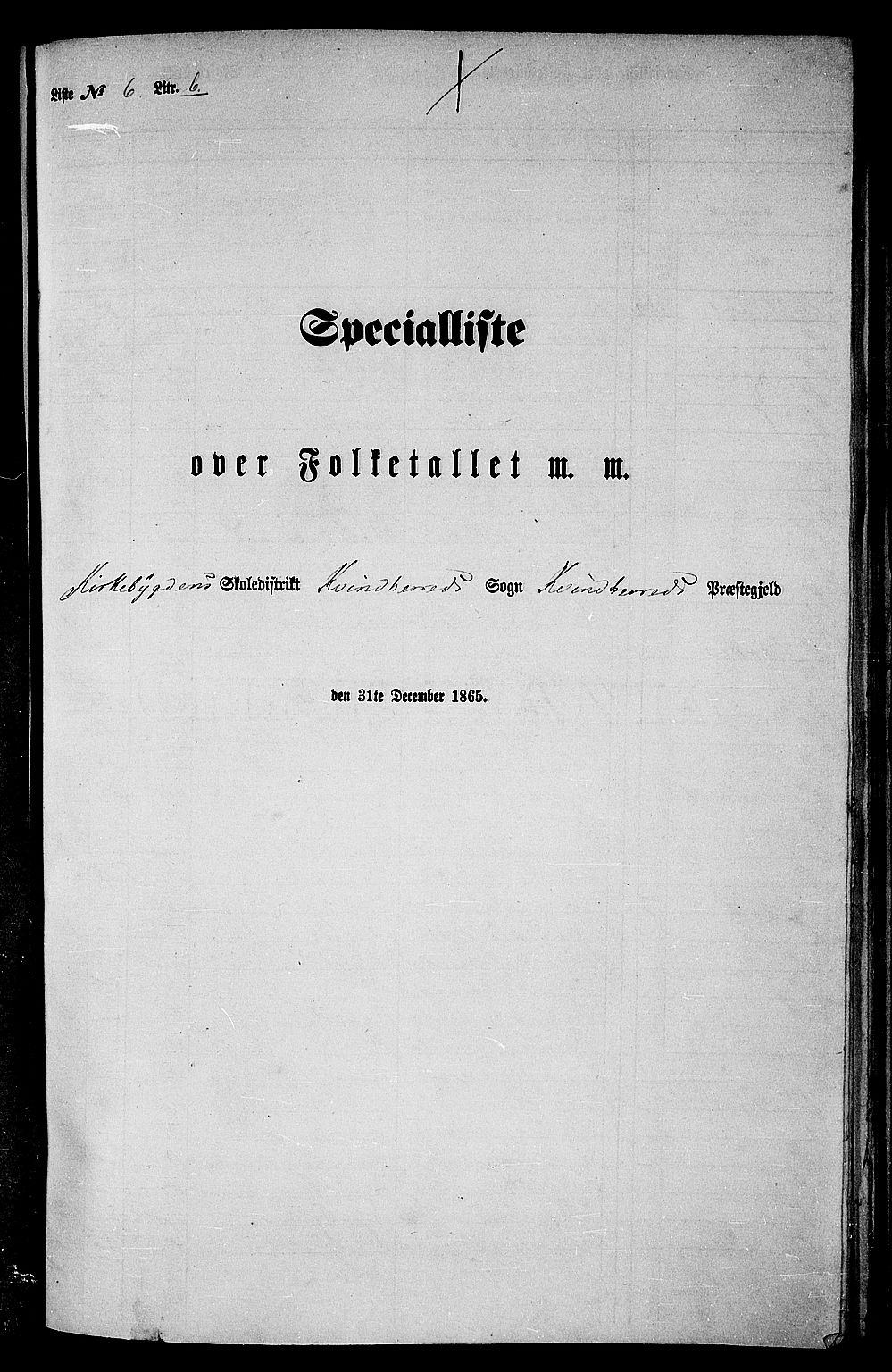 RA, Folketelling 1865 for 1224P Kvinnherad prestegjeld, 1865, s. 98