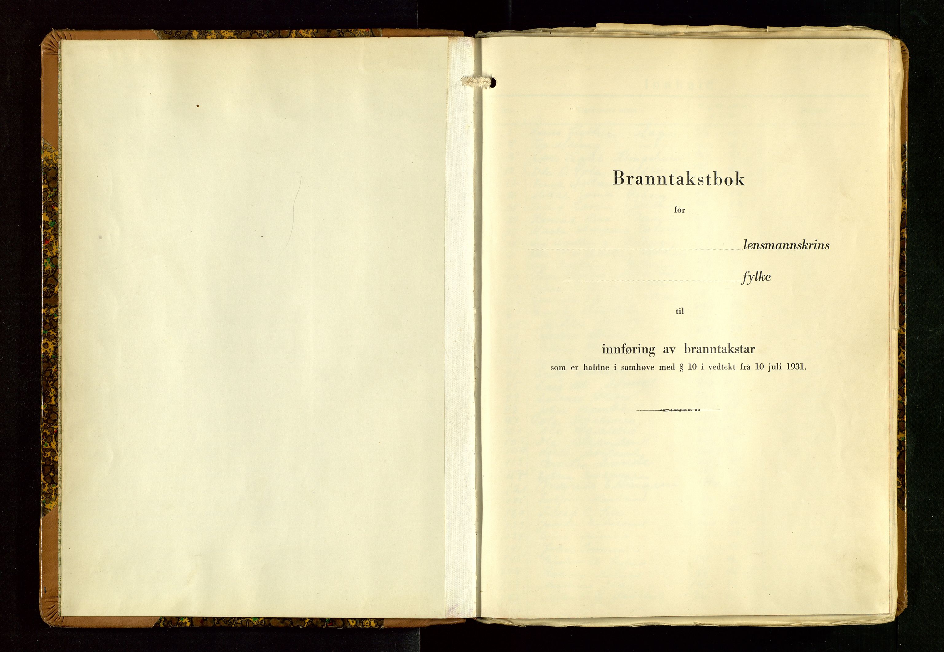 Håland lensmannskontor, AV/SAST-A-100100/Gob/L0013: "Branntakstprotokoll" - skjematakst. Register i boken., 1941-1950