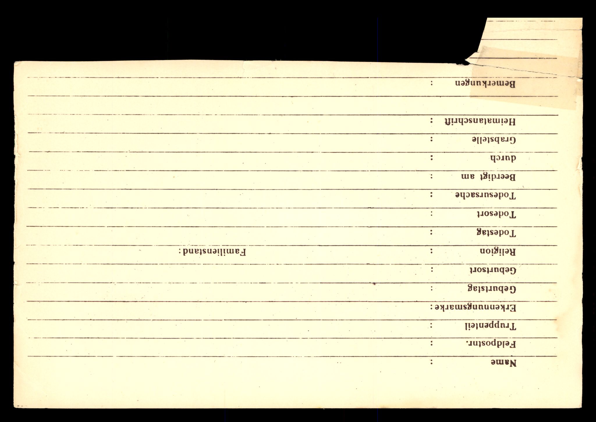 Distriktskontoret for krigsgraver, AV/SAT-A-5030/E/L0005: Kasett/kartotek over falne Britiske og tyske solater, samt andre nasjoners krigsgraver, 1945, s. 122