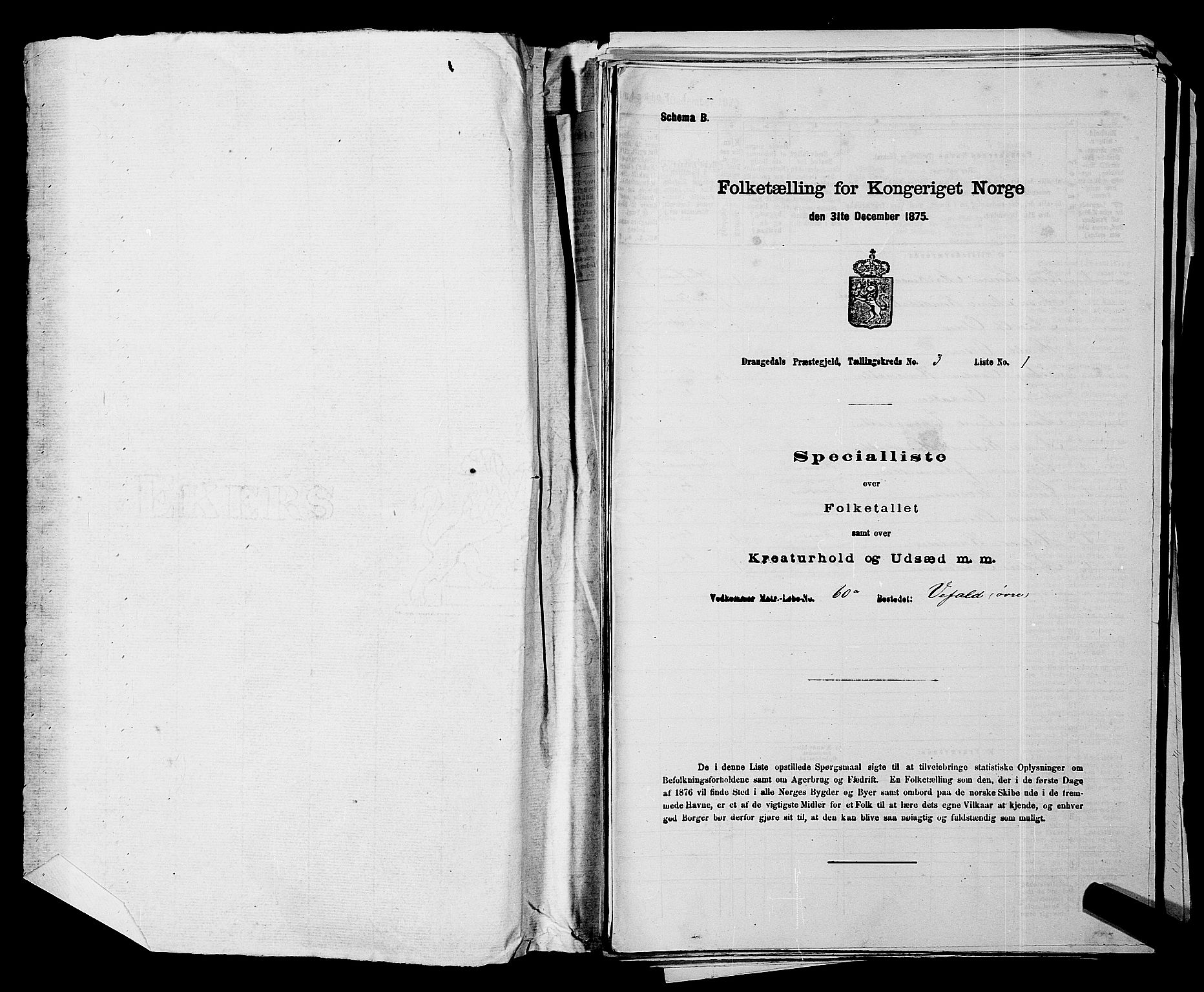 SAKO, Folketelling 1875 for 0817P Drangedal prestegjeld, 1875, s. 329