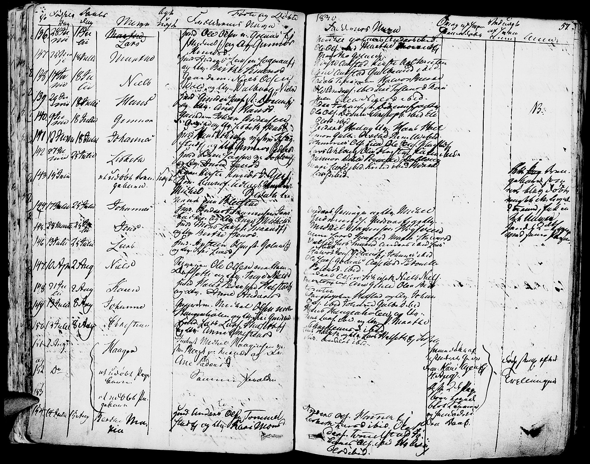 Vang prestekontor, Hedmark, AV/SAH-PREST-008/H/Ha/Haa/L0009: Ministerialbok nr. 9, 1826-1841, s. 57