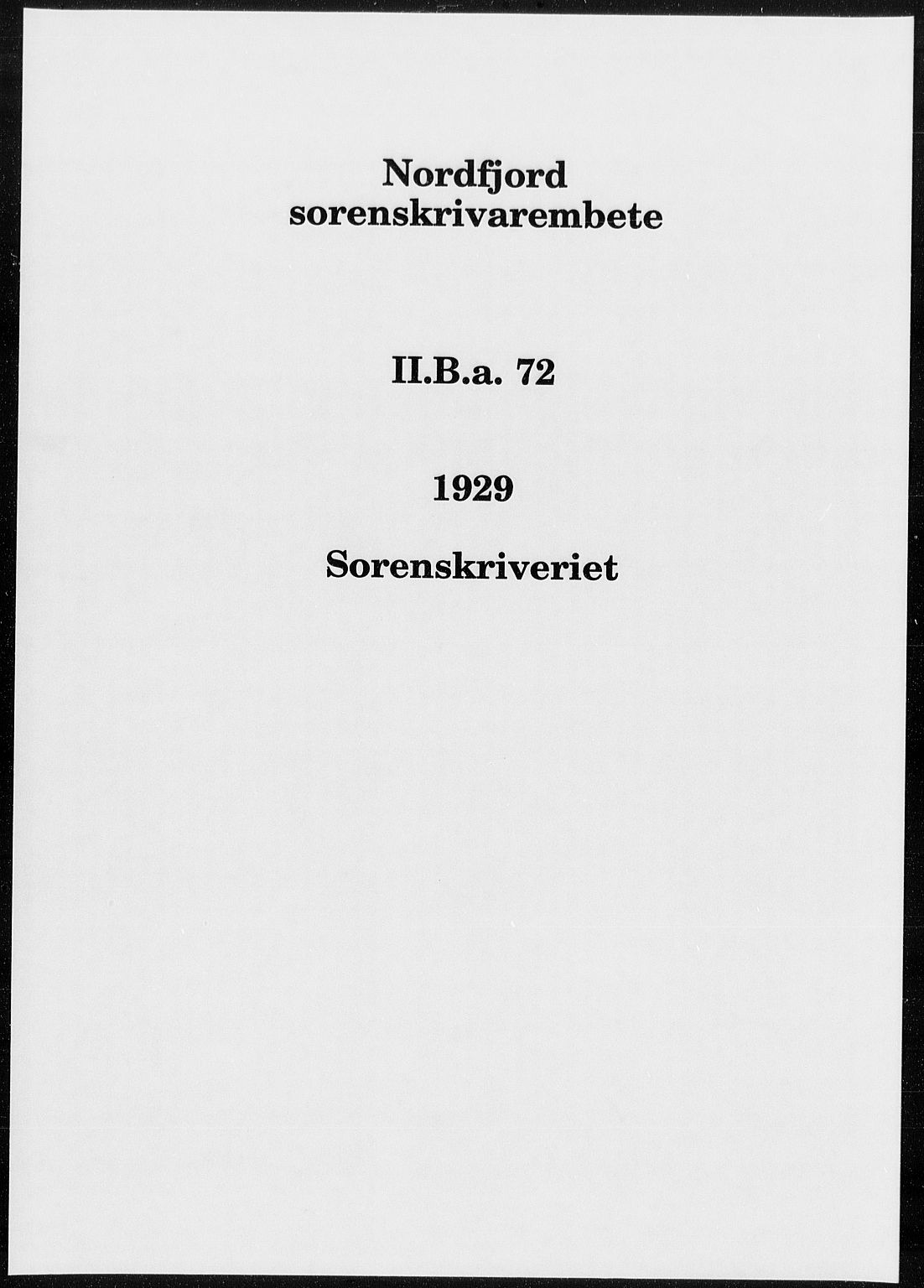 Nordfjord sorenskriveri, AV/SAB-A-2801/02/02b/02ba/L0072: Pantebok nr. II.B.a.72, 1929-1929
