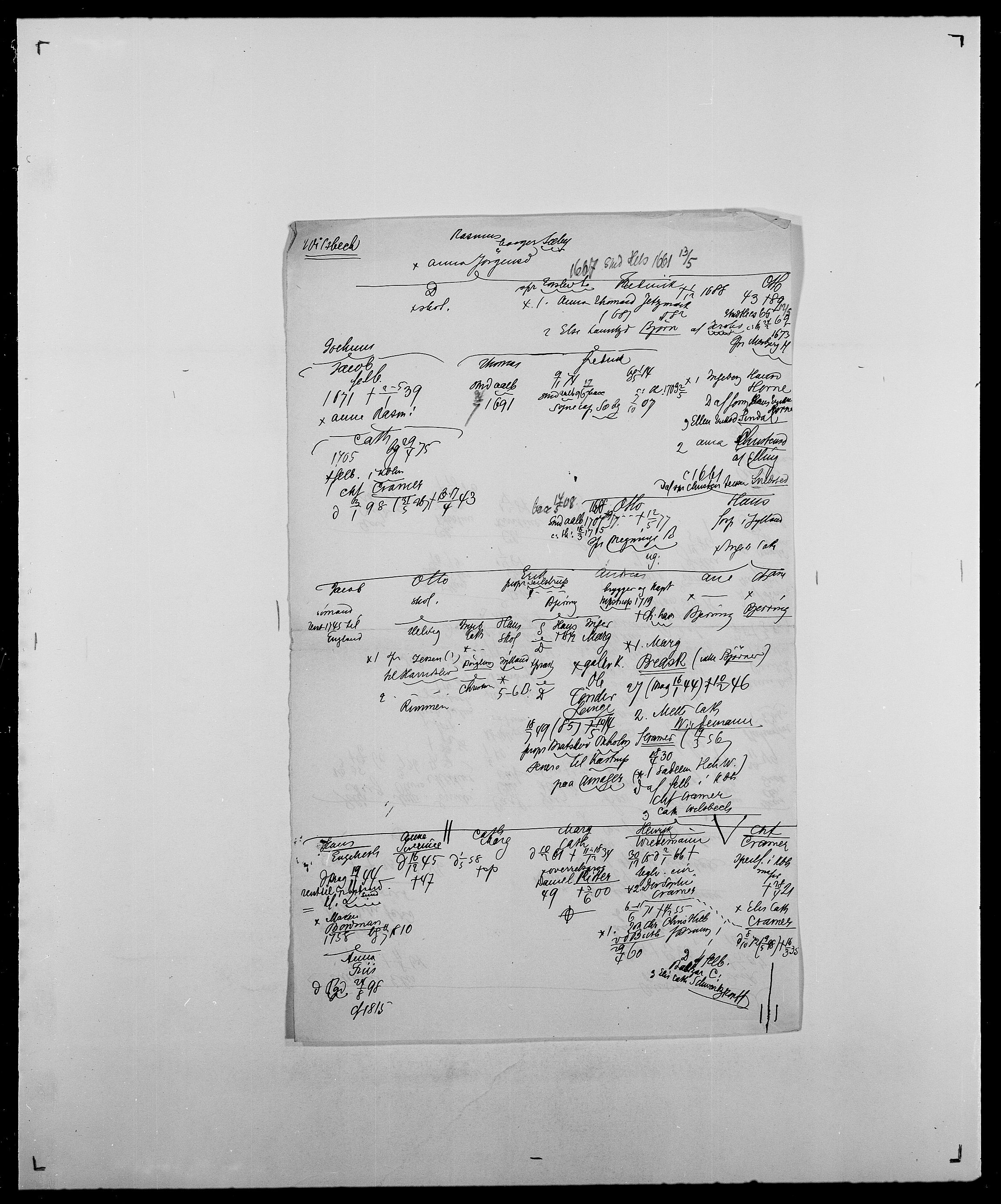 Delgobe, Charles Antoine - samling, AV/SAO-PAO-0038/D/Da/L0042: Vilain - Wulf, Wulff, se også Wolf, s. 113