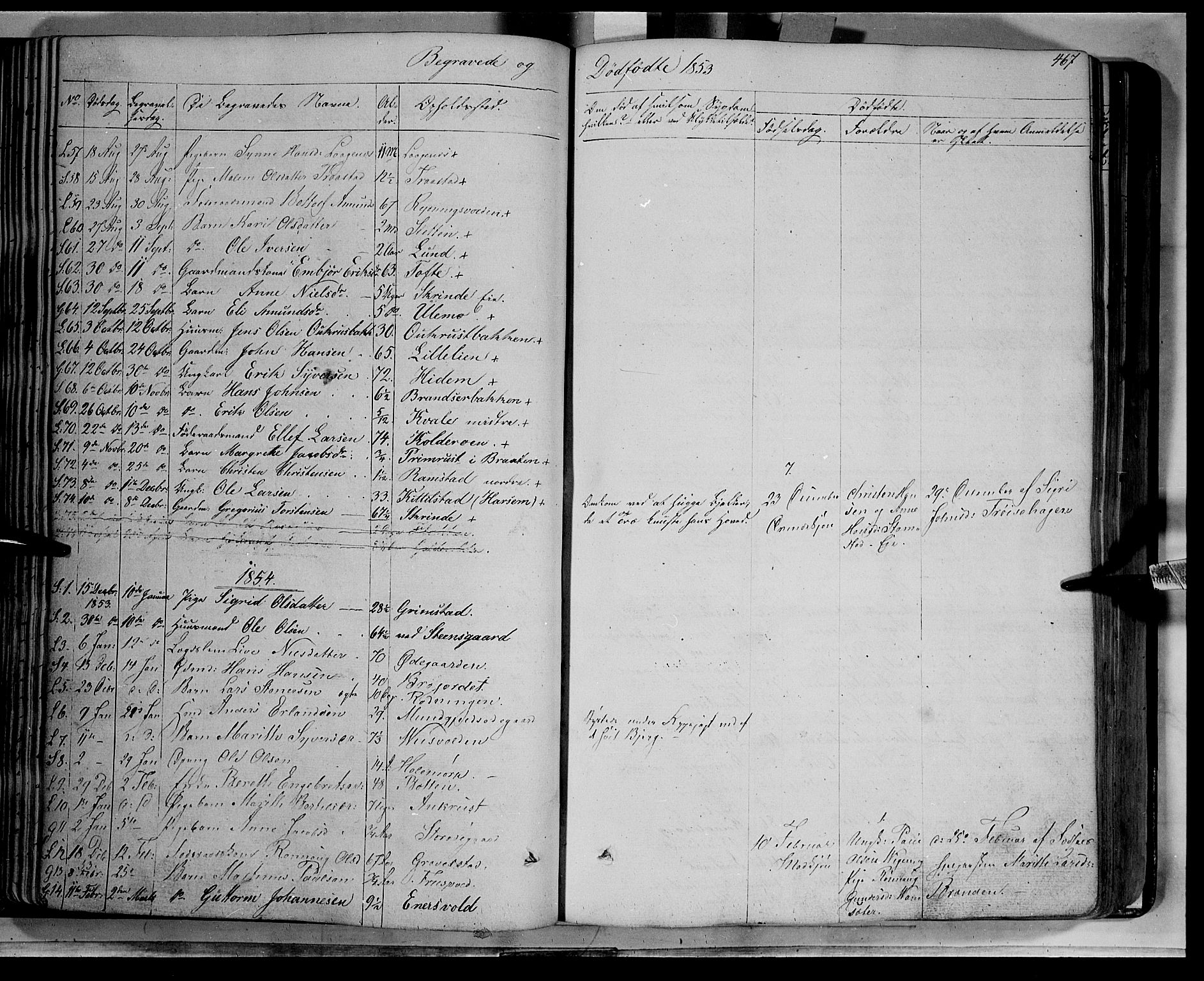 Lom prestekontor, AV/SAH-PREST-070/K/L0006: Ministerialbok nr. 6B, 1837-1863, s. 467
