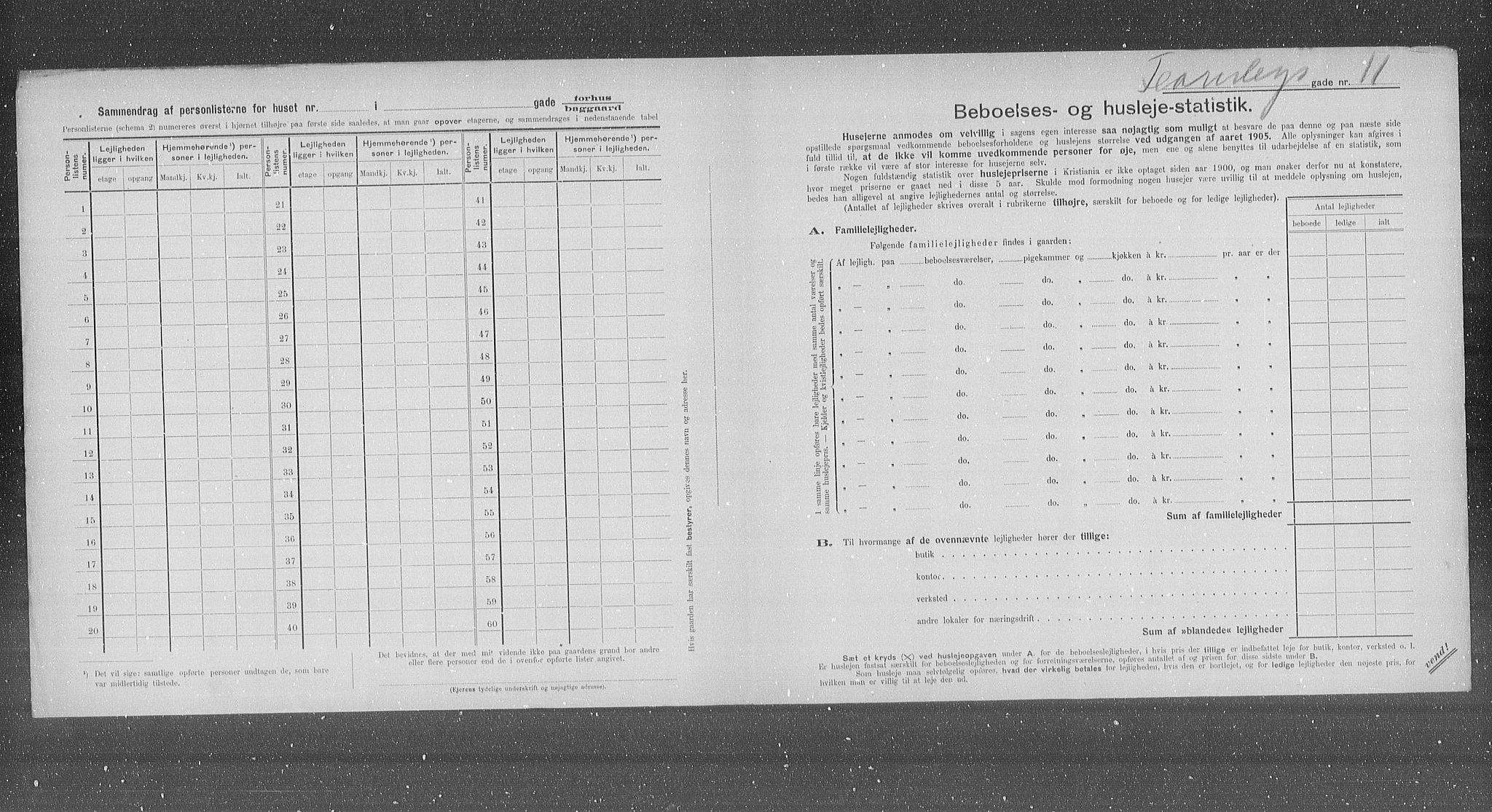 OBA, Kommunal folketelling 31.12.1905 for Kristiania kjøpstad, 1905, s. 12439