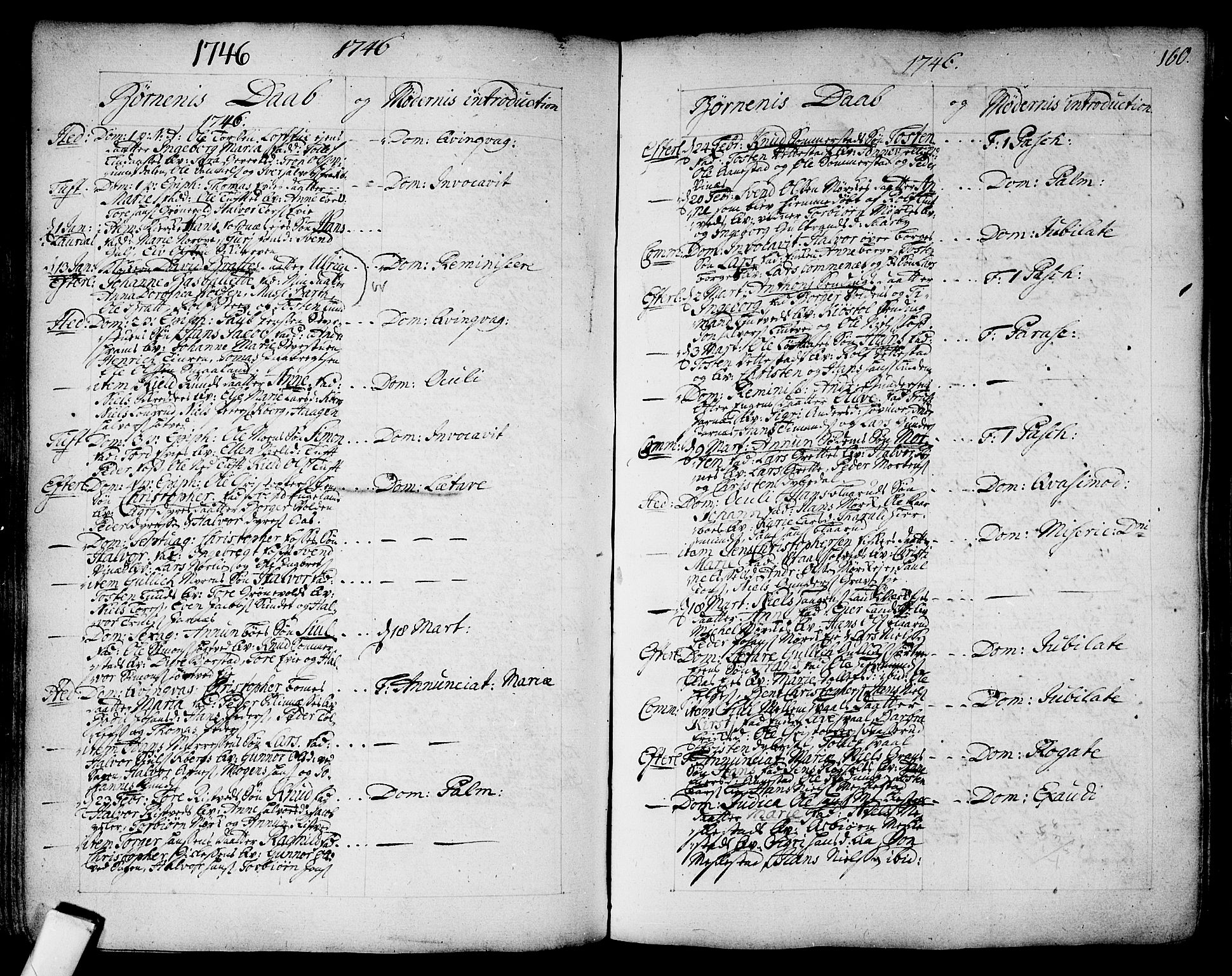 Sandsvær kirkebøker, SAKO/A-244/F/Fa/L0002a: Ministerialbok nr. I 2, 1725-1809, s. 160