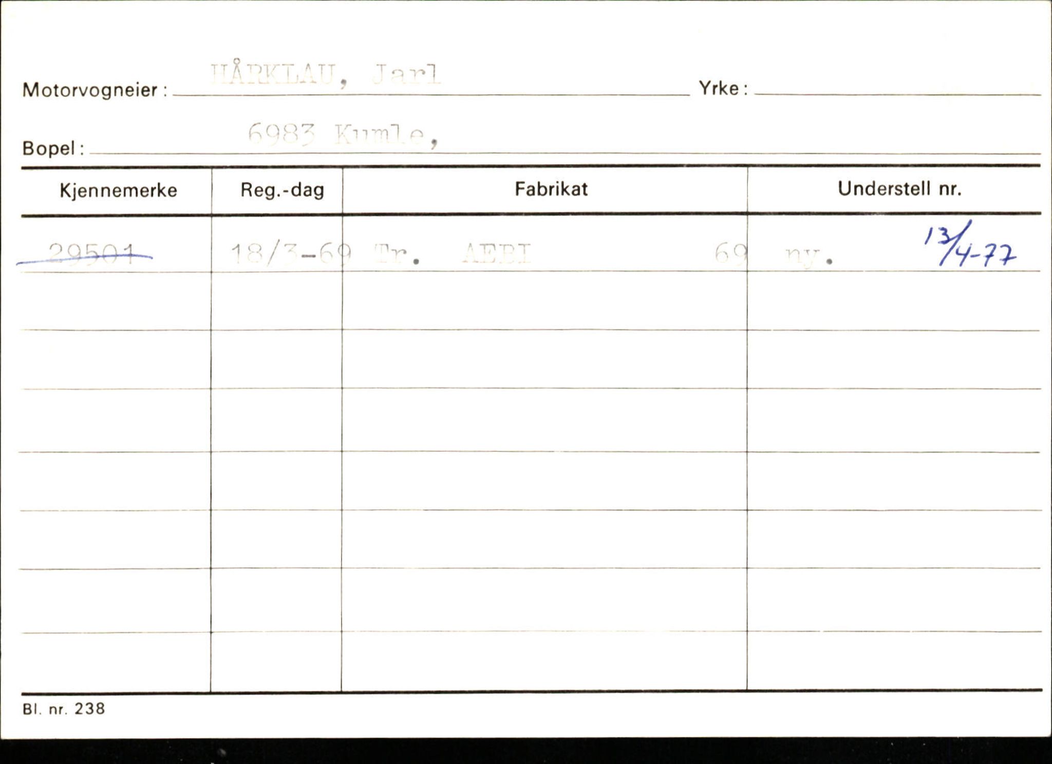 Statens vegvesen, Sogn og Fjordane vegkontor, AV/SAB-A-5301/4/F/L0132: Eigarregister Askvoll A-Å. Balestrand A-Å, 1945-1975, s. 632