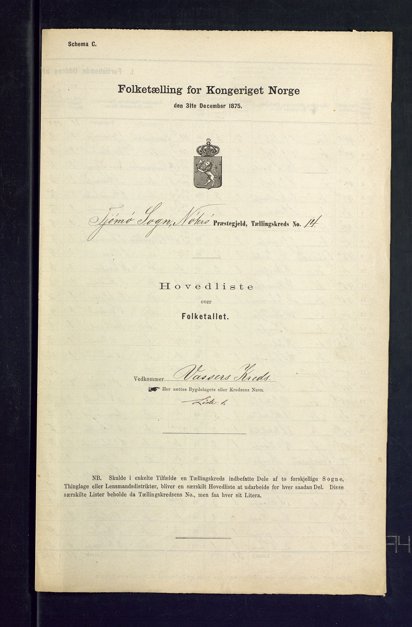 SAKO, Folketelling 1875 for 0722P Nøtterøy prestegjeld, 1875, s. 79