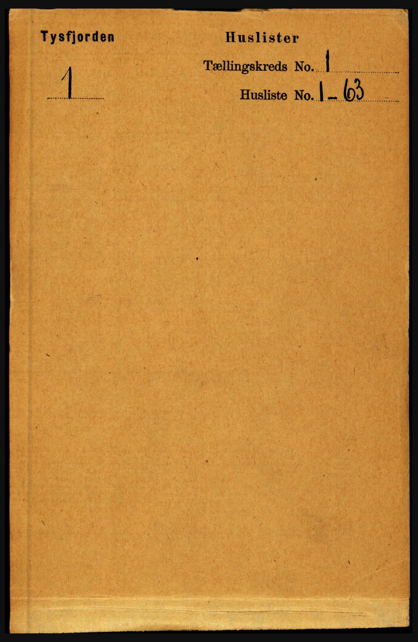 RA, Folketelling 1891 for 1850 Tysfjord herred, 1891, s. 15