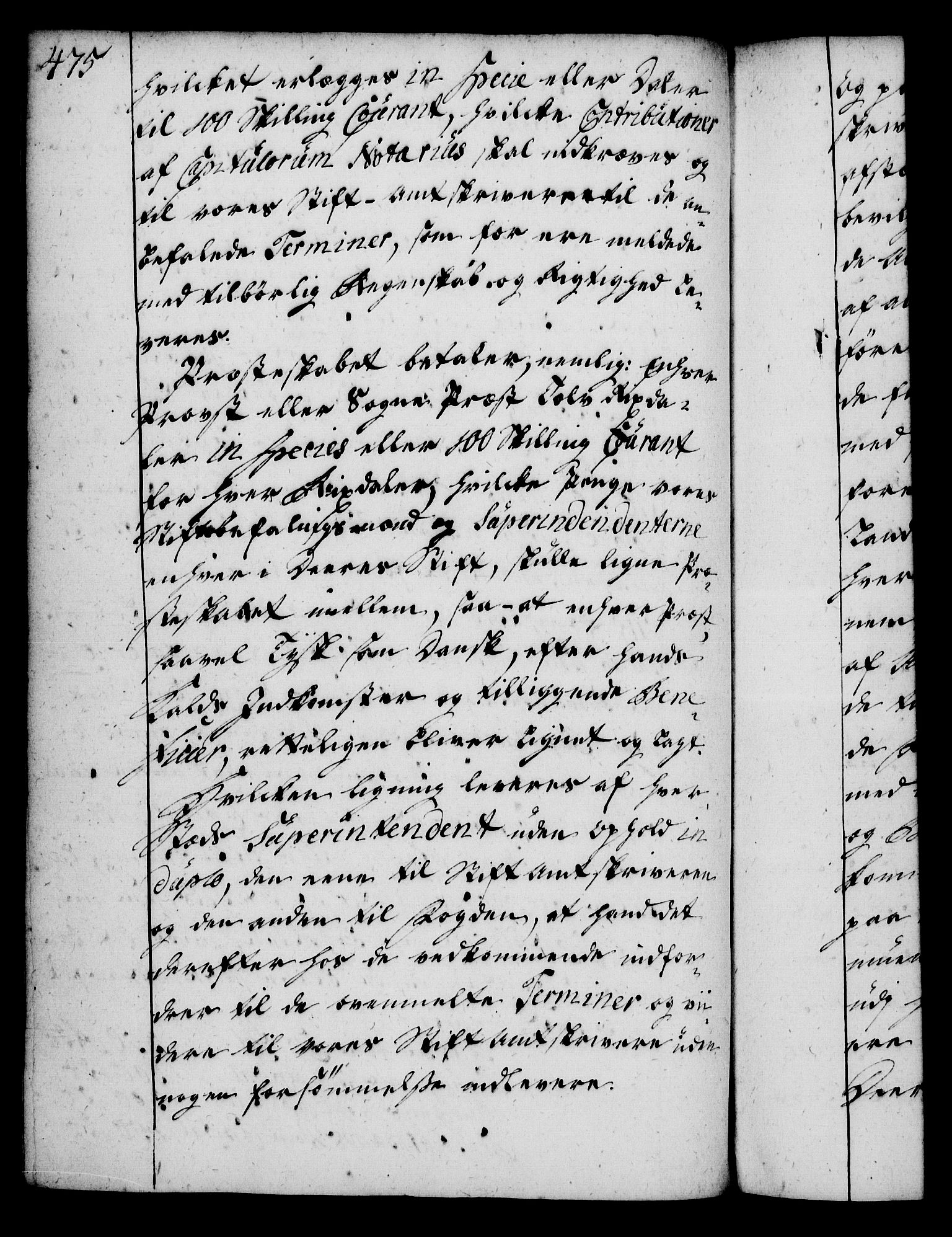 Rentekammeret, Kammerkanselliet, RA/EA-3111/G/Gg/Gga/L0004: Norsk ekspedisjonsprotokoll med register (merket RK 53.4), 1734-1741, s. 475