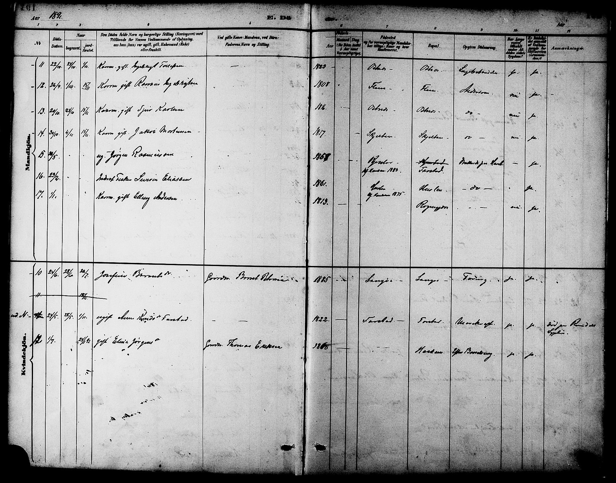 Ministerialprotokoller, klokkerbøker og fødselsregistre - Møre og Romsdal, AV/SAT-A-1454/536/L0501: Ministerialbok nr. 536A10, 1884-1896, s. 195