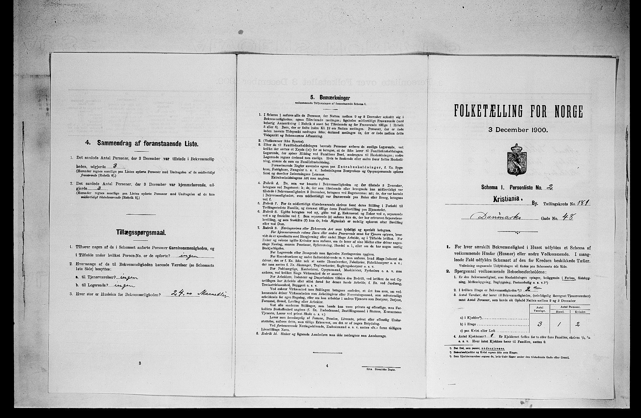 SAO, Folketelling 1900 for 0301 Kristiania kjøpstad, 1900, s. 15340
