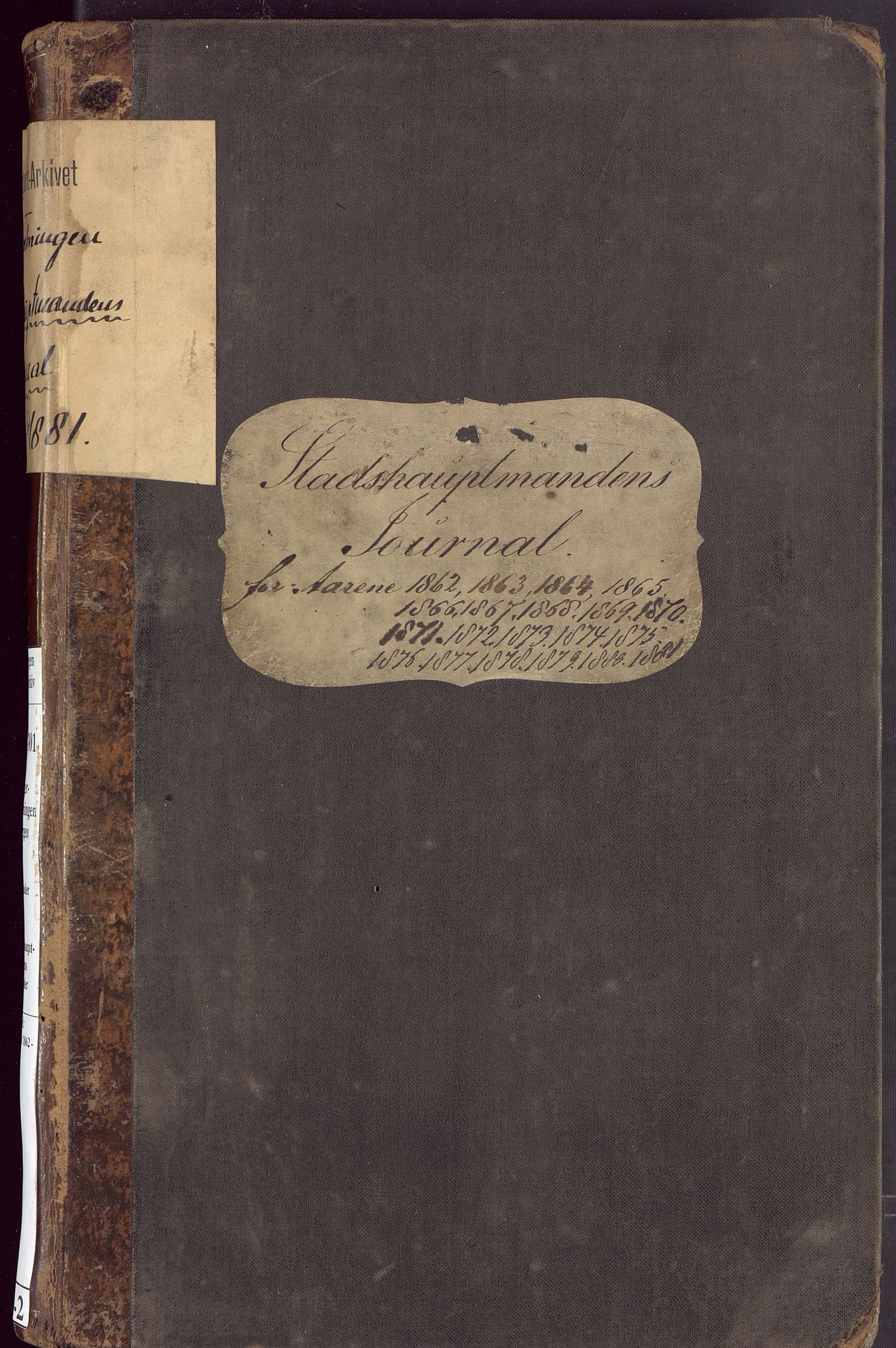 Borgervæpningen i Bergen, BBA/A-1301/C/Ca/L0002: Journal, 1862-1881