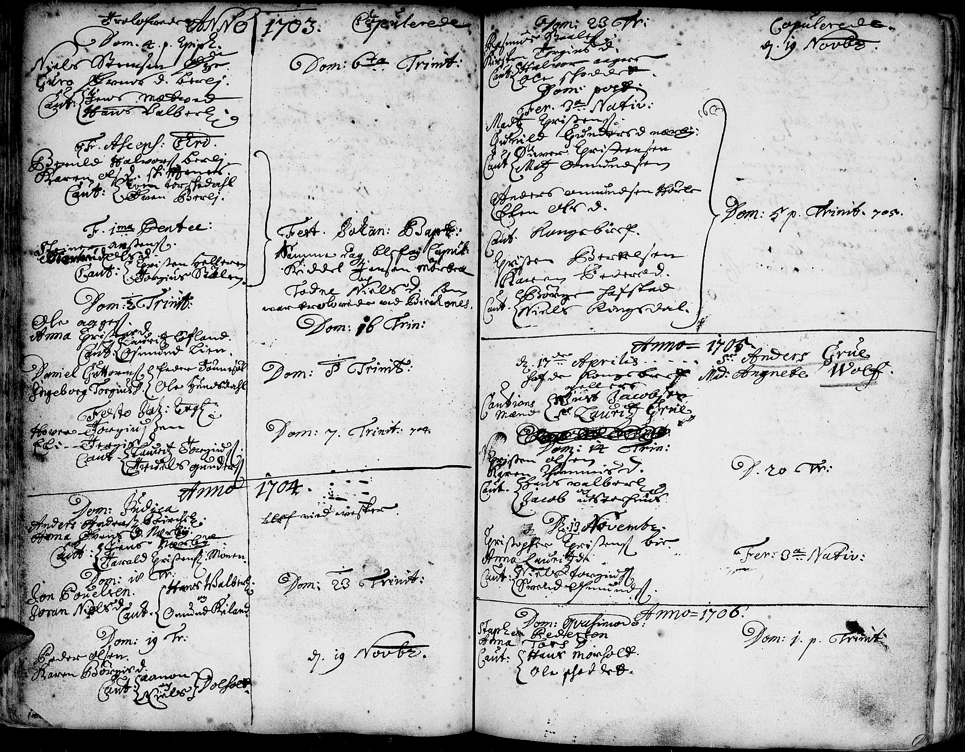 Hommedal sokneprestkontor, AV/SAK-1111-0023/F/Fa/Fab/L0001: Ministerialbok nr. A 1 /1, 1690-1754